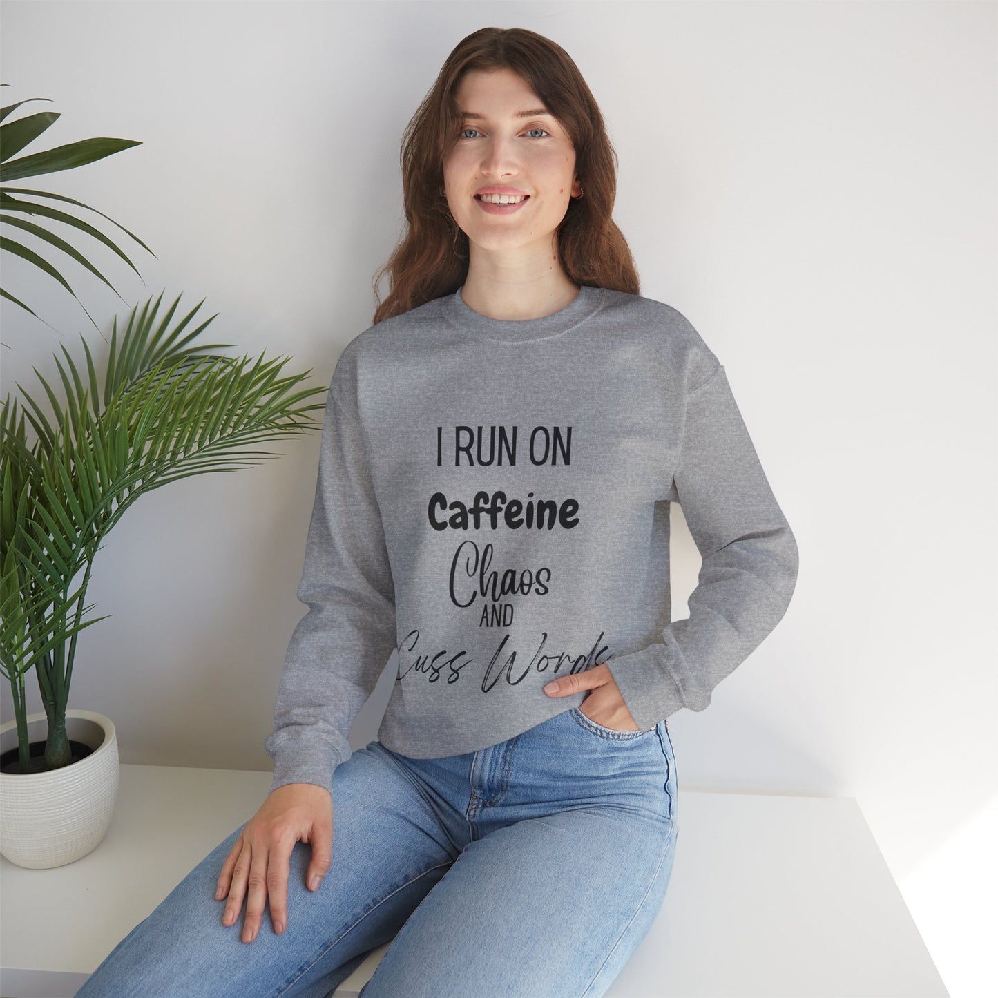 "I Run On..." Unisex Heavy Blend™ Crewneck Sweatshirt