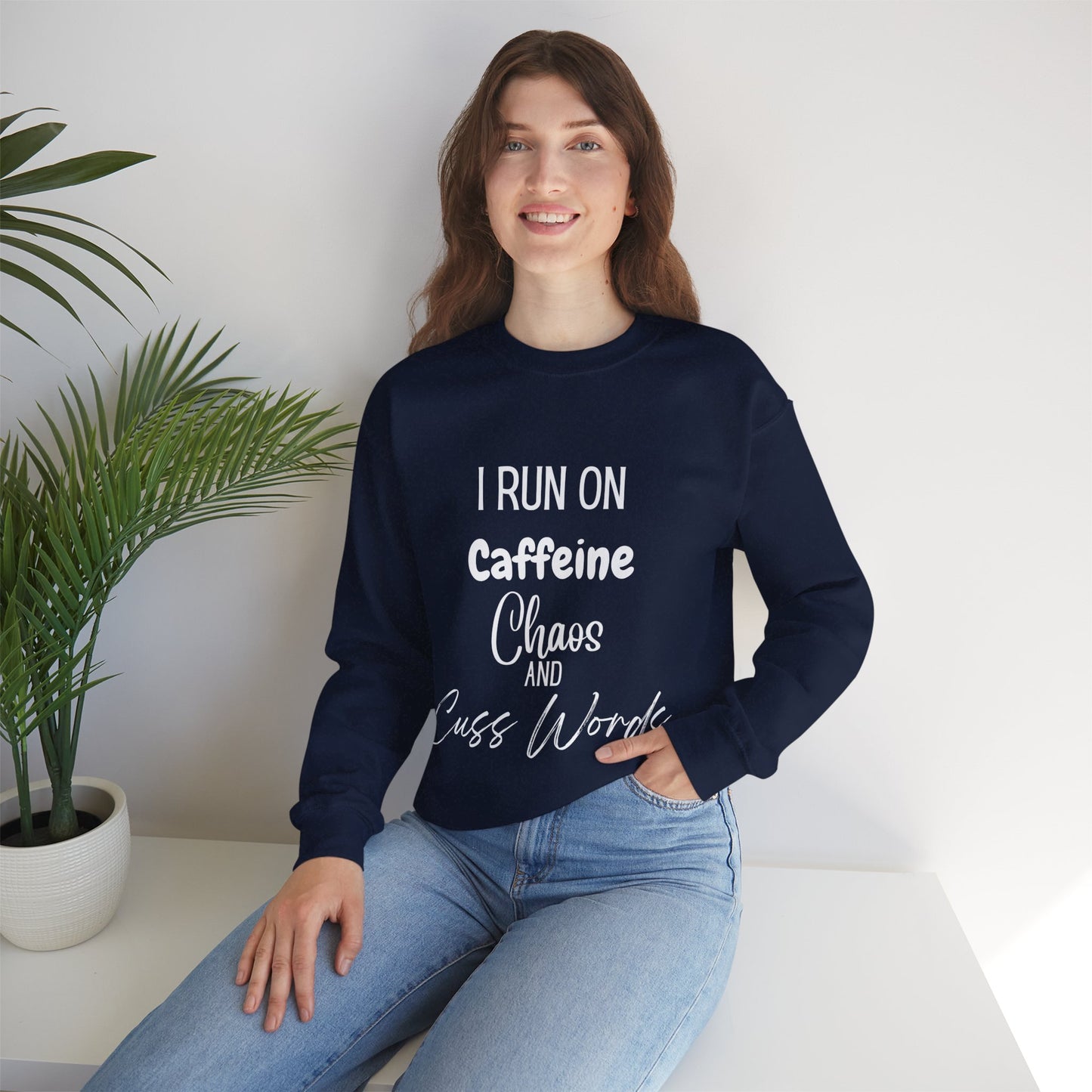 "I Run On..." Unisex Heavy Blend™ Crewneck Sweatshirt