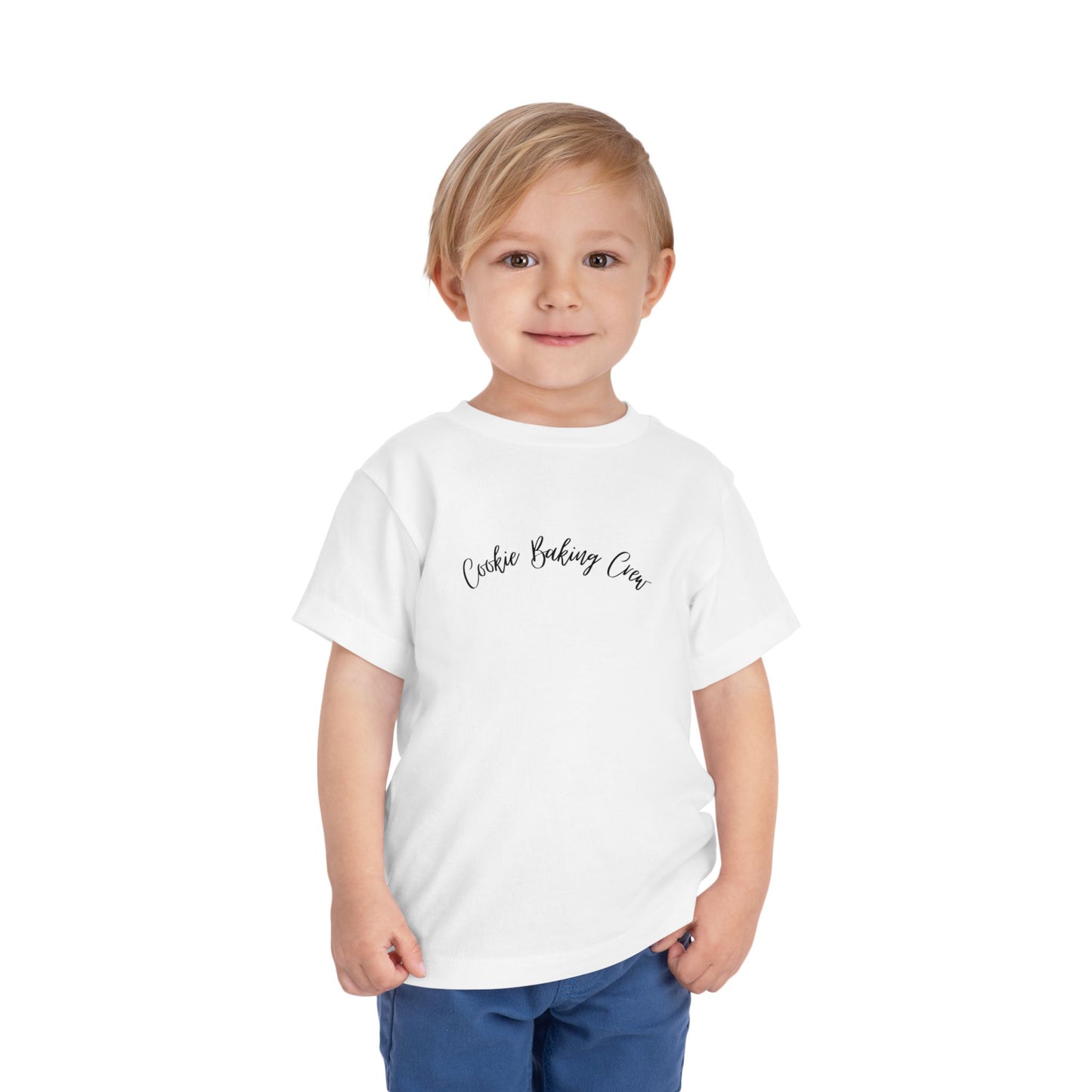"Cookie Baking Crew - I'm Just Here for the Pictures" Toddler Short Sleeve Tee