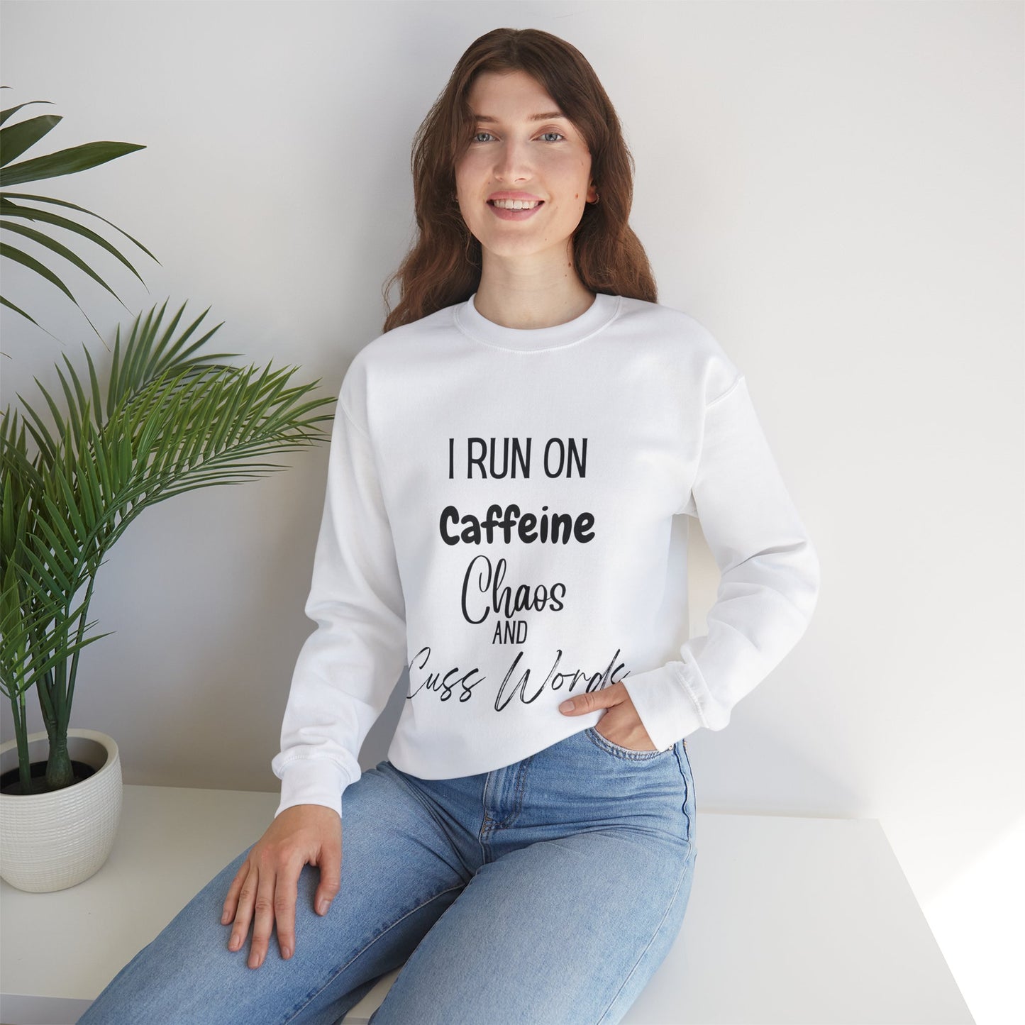 "I Run On..." Unisex Heavy Blend™ Crewneck Sweatshirt