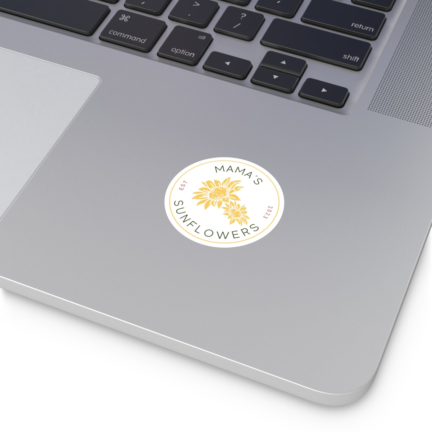 Mama's Sunflowers Round Vinyl Stickers