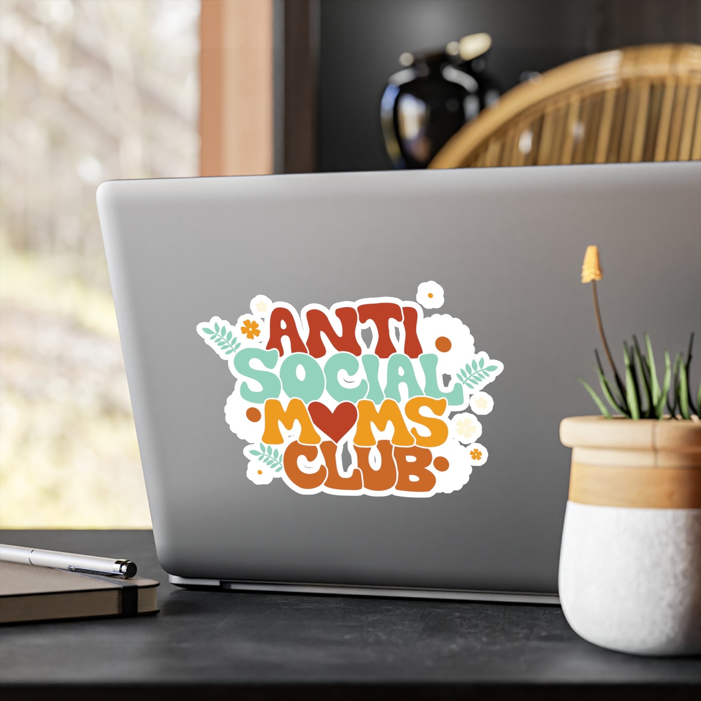 "Anti Social Moms Club" Kiss-Cut Vinyl Decal