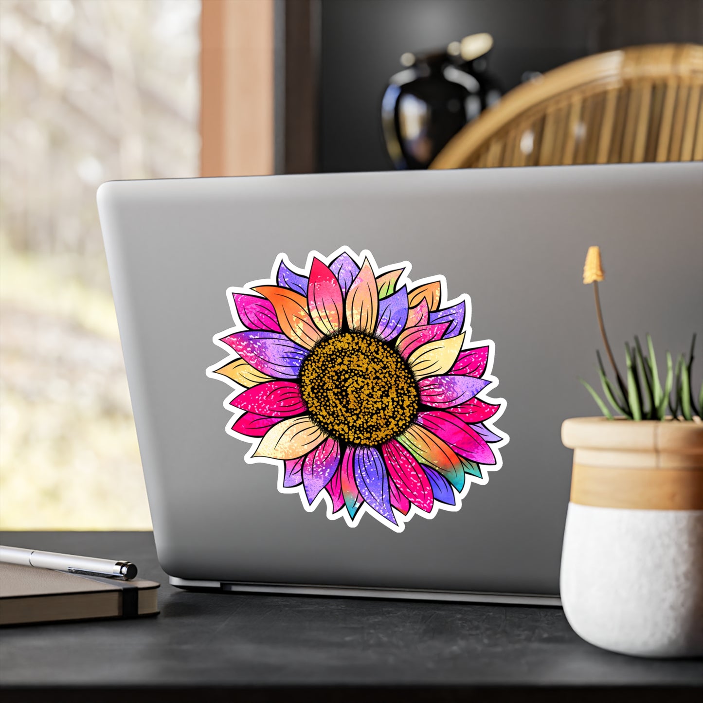 Colorful Sunflower Kiss-Cut Vinyl Decal