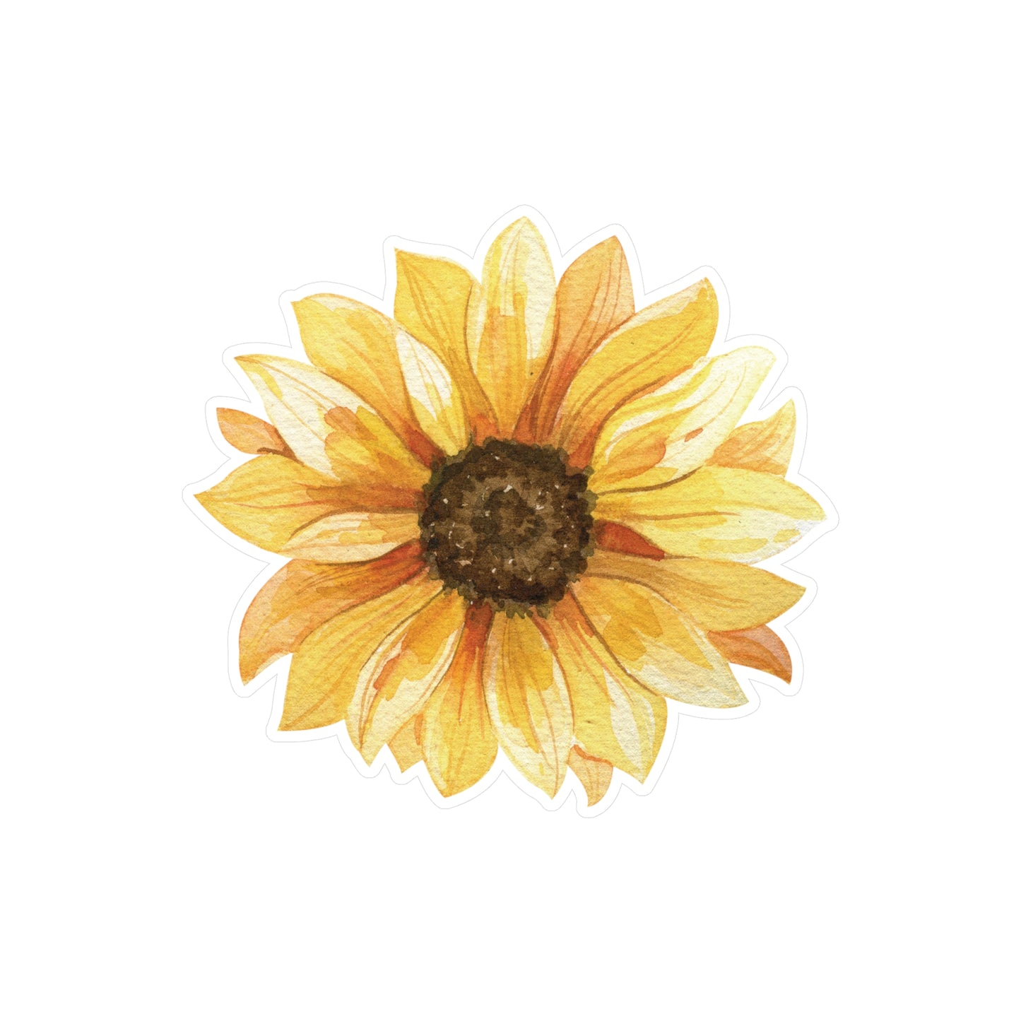 Single Sunflower Kiss-Cut Vinyl Decal