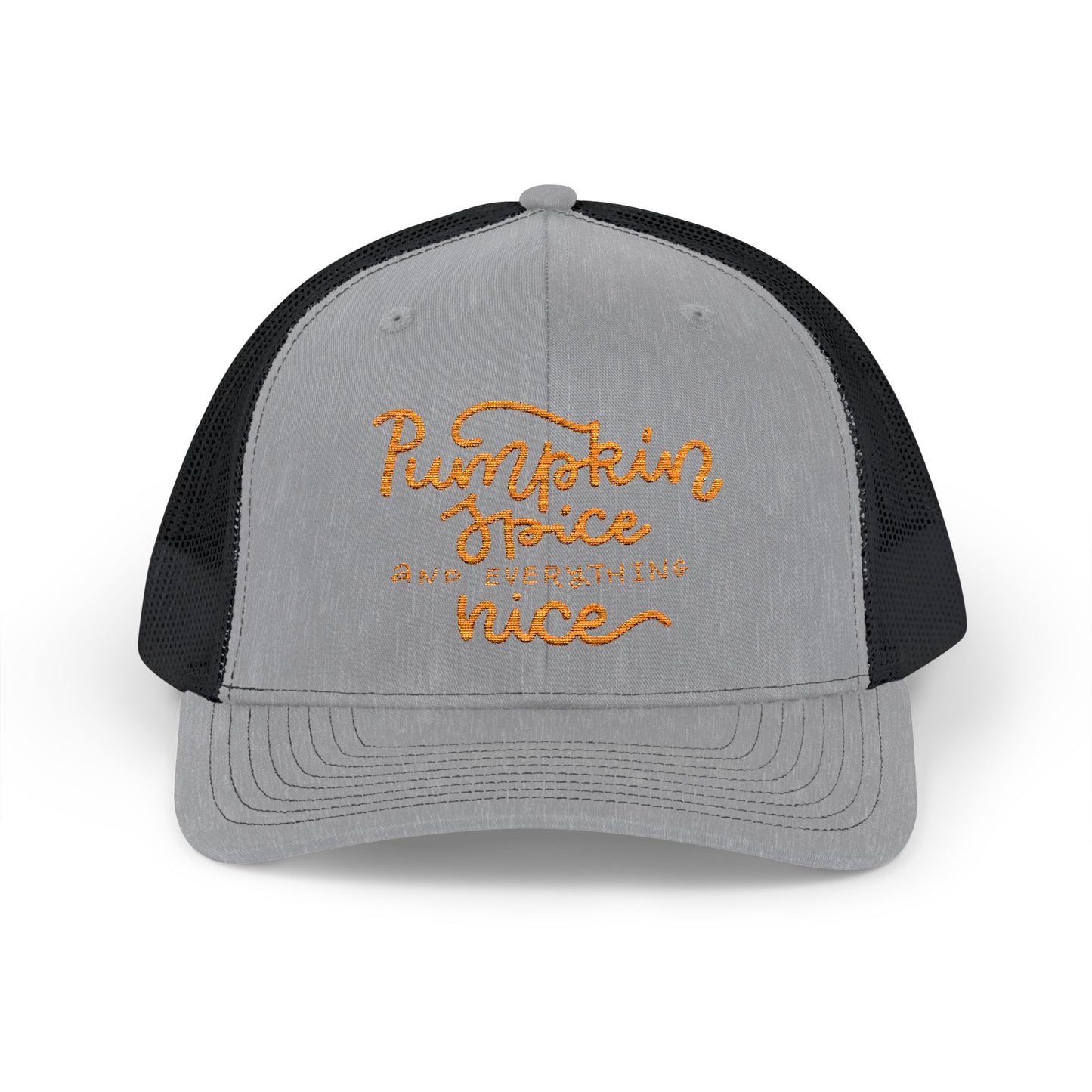 Pumpkin Spice and Everything Nice Snapback Trucker Cap