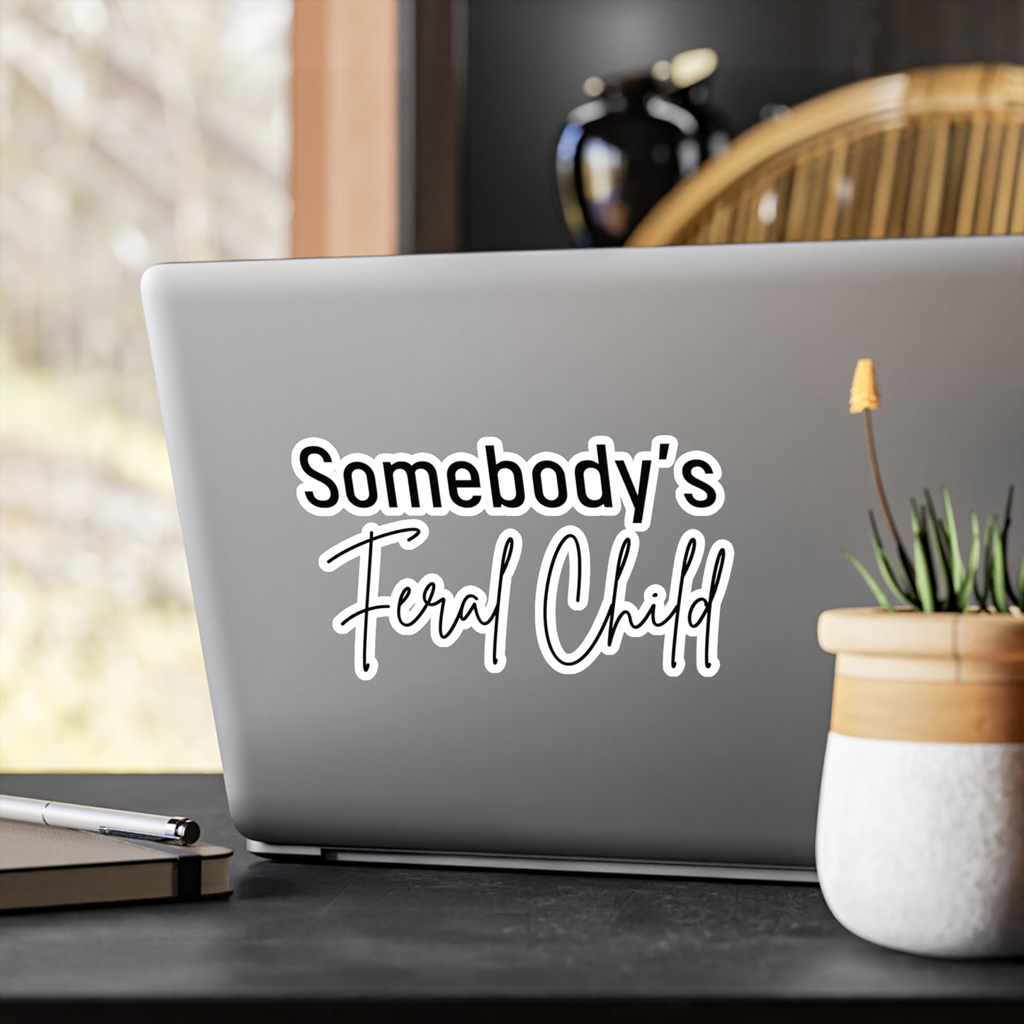 "Somebody's Feral Child" Kiss-Cut Vinyl Decal