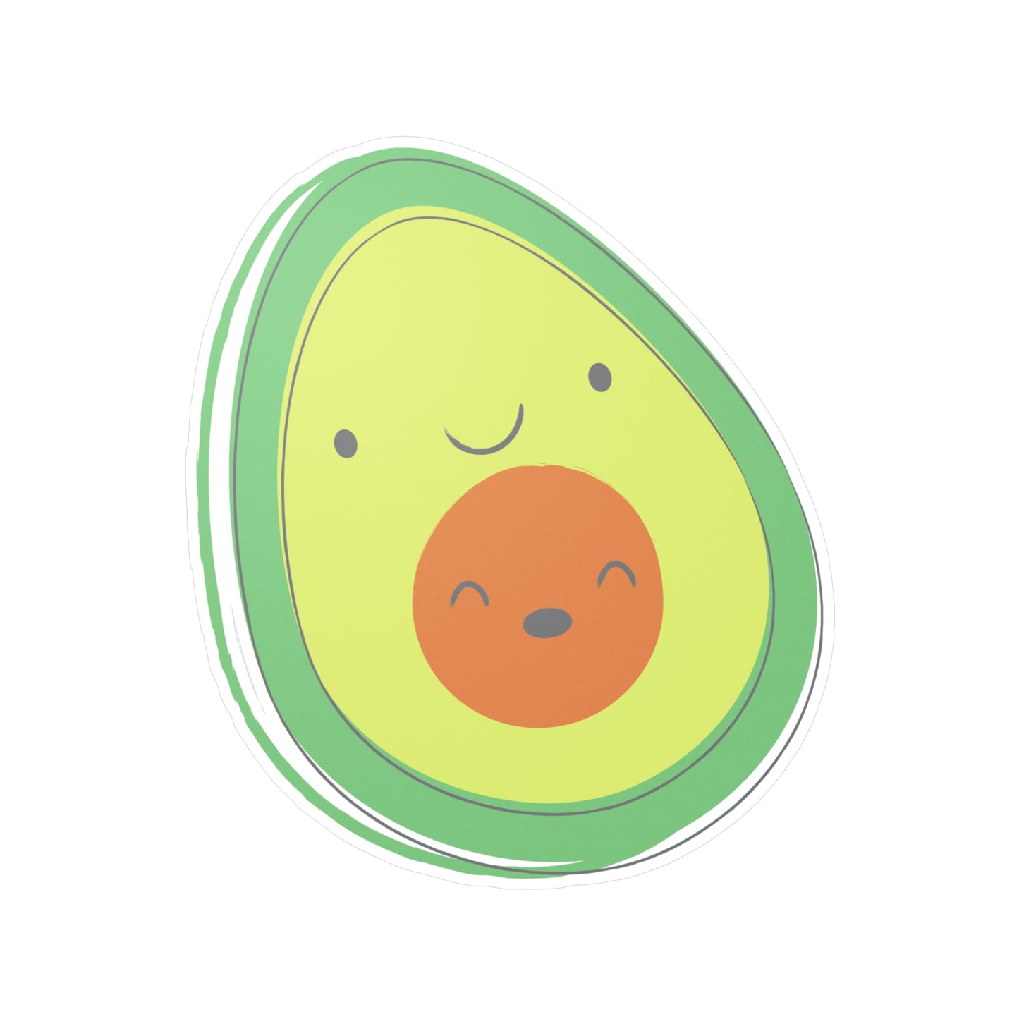 Pregnant Avocado Kiss-Cut Vinyl Decal