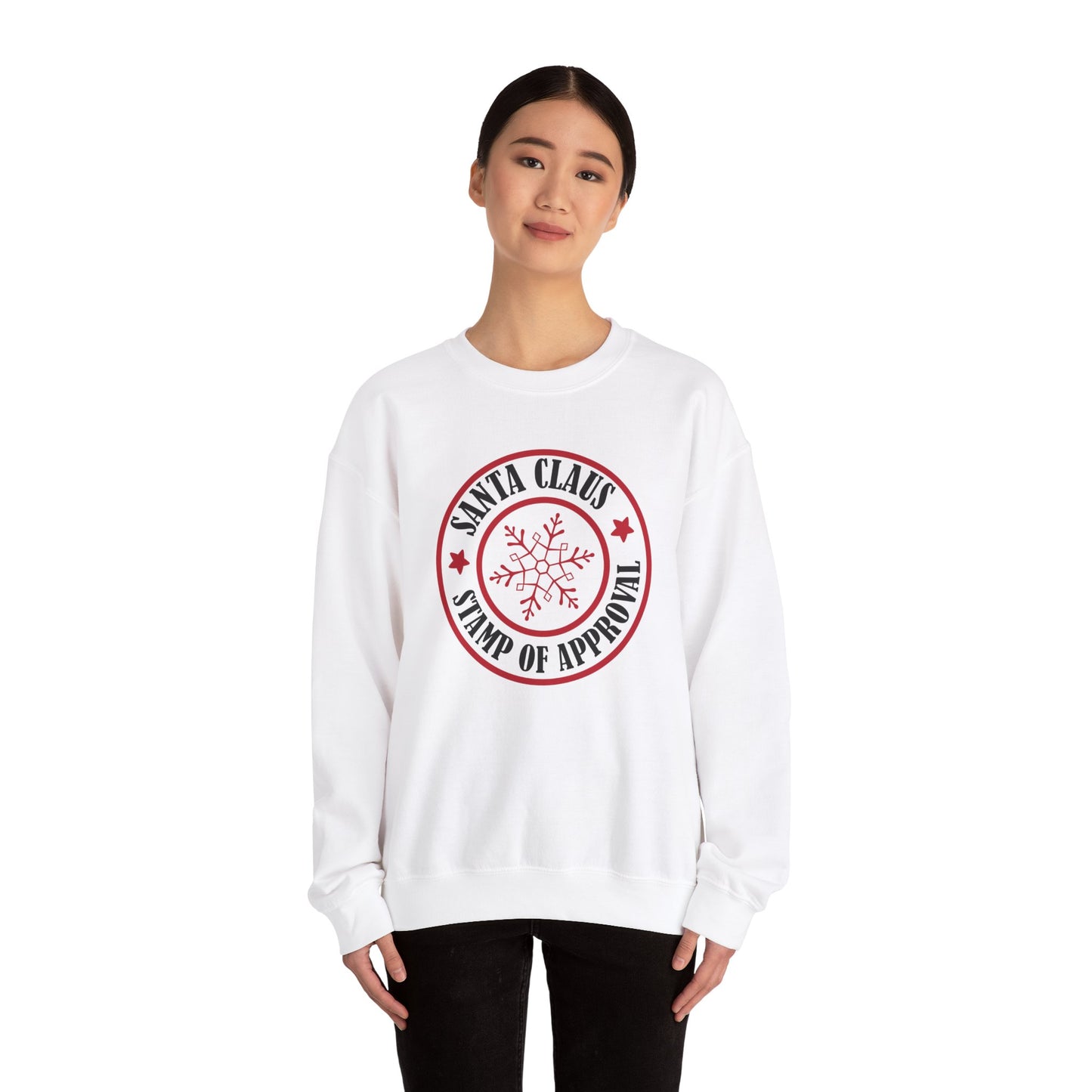 "Santa Claus Stamp of Approval" Unisex Heavy Blend™ Crewneck Sweatshirt