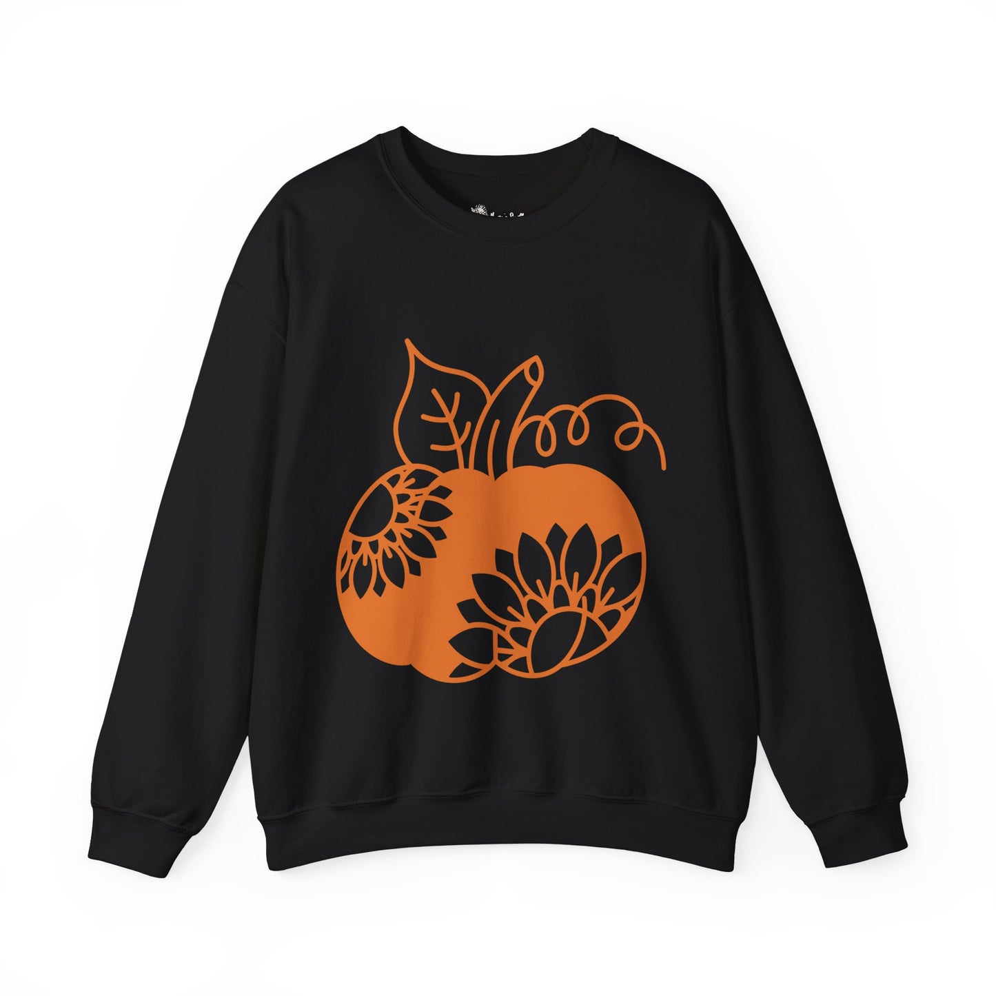 Fall Pumpkin with Sunflowers Unisex Heavy Blend™ Crewneck Sweatshirt