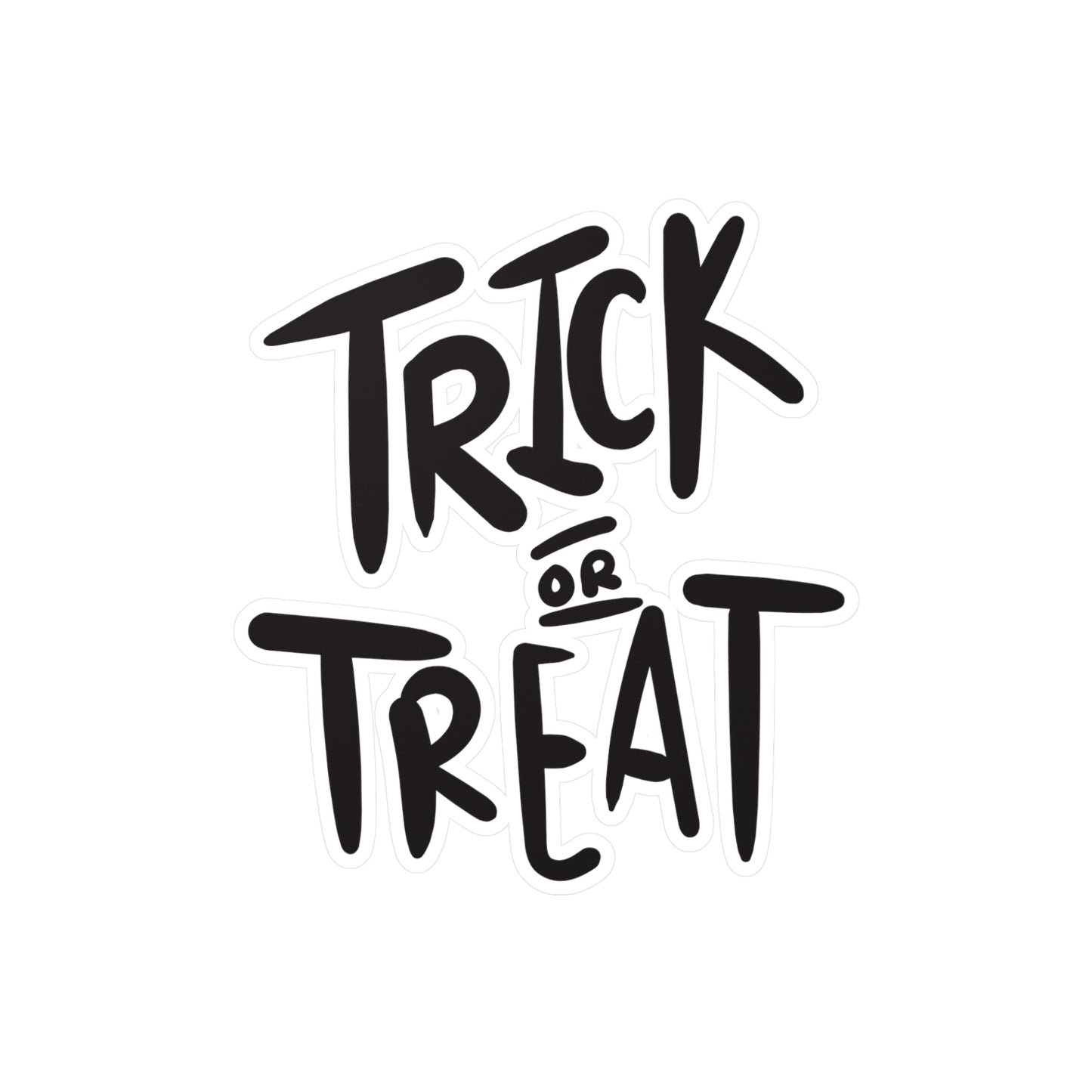 "Trick or Treat" Kiss-Cut Vinyl Decal