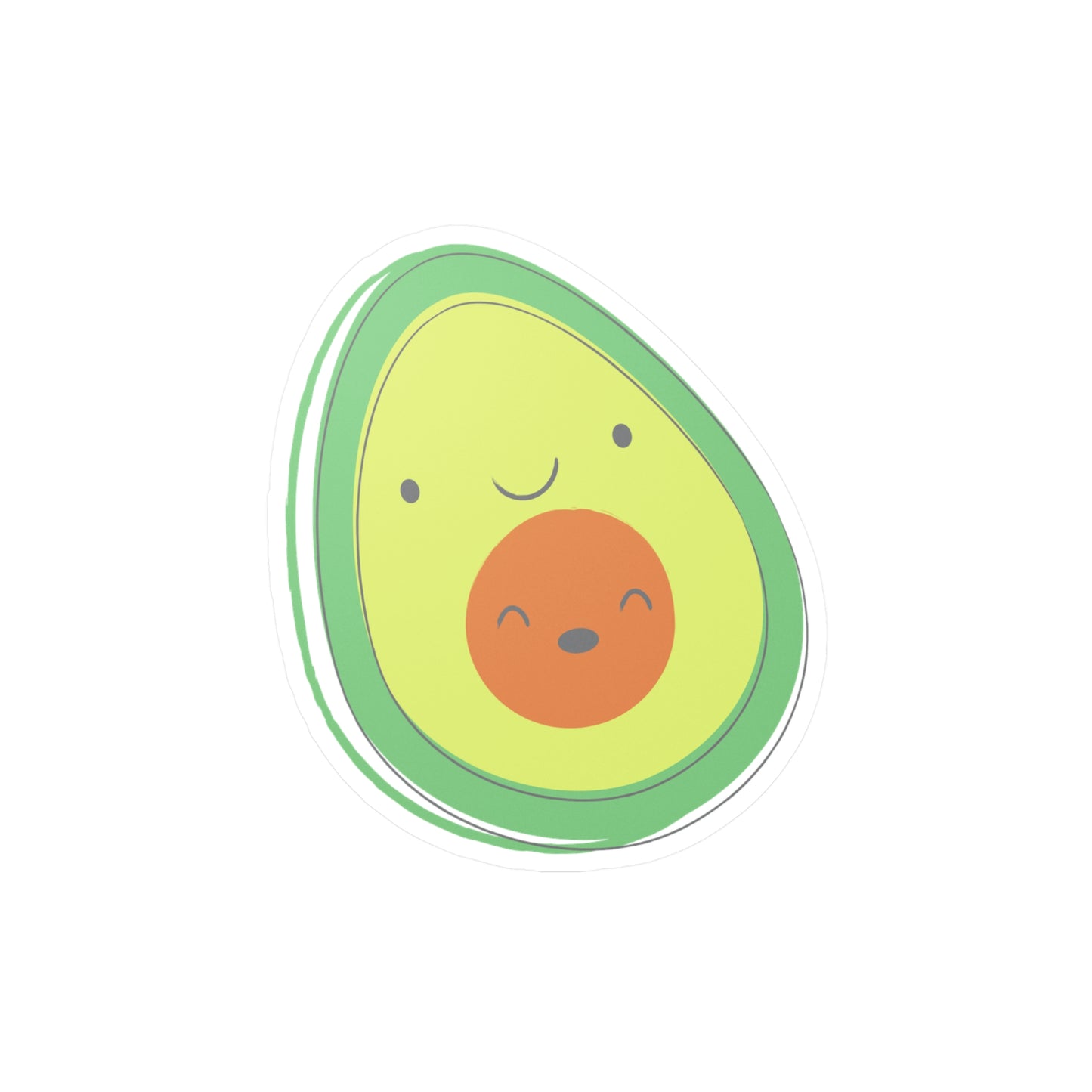 Pregnant Avocado Kiss-Cut Vinyl Decal