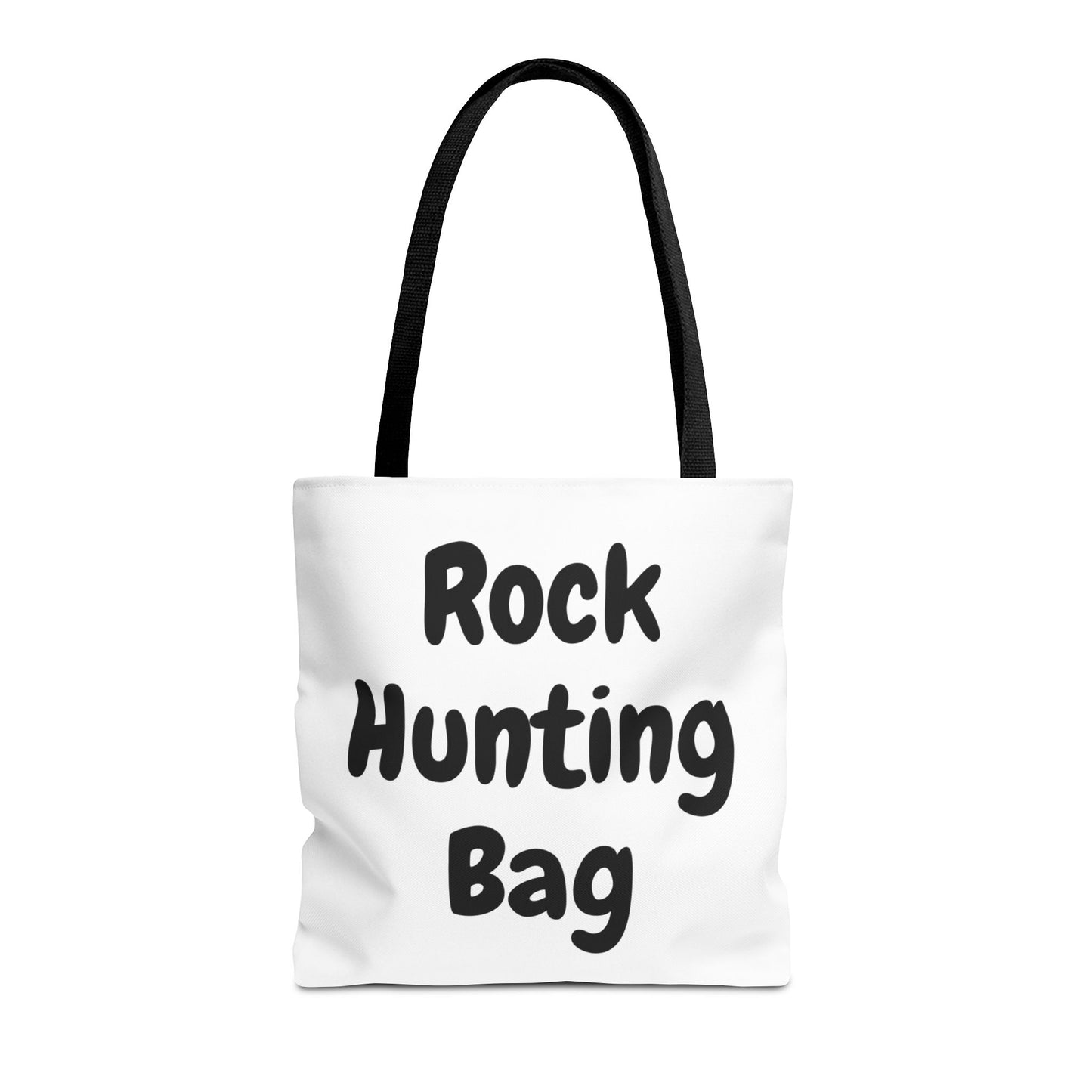 "Rock Hunting Bag" White Tote