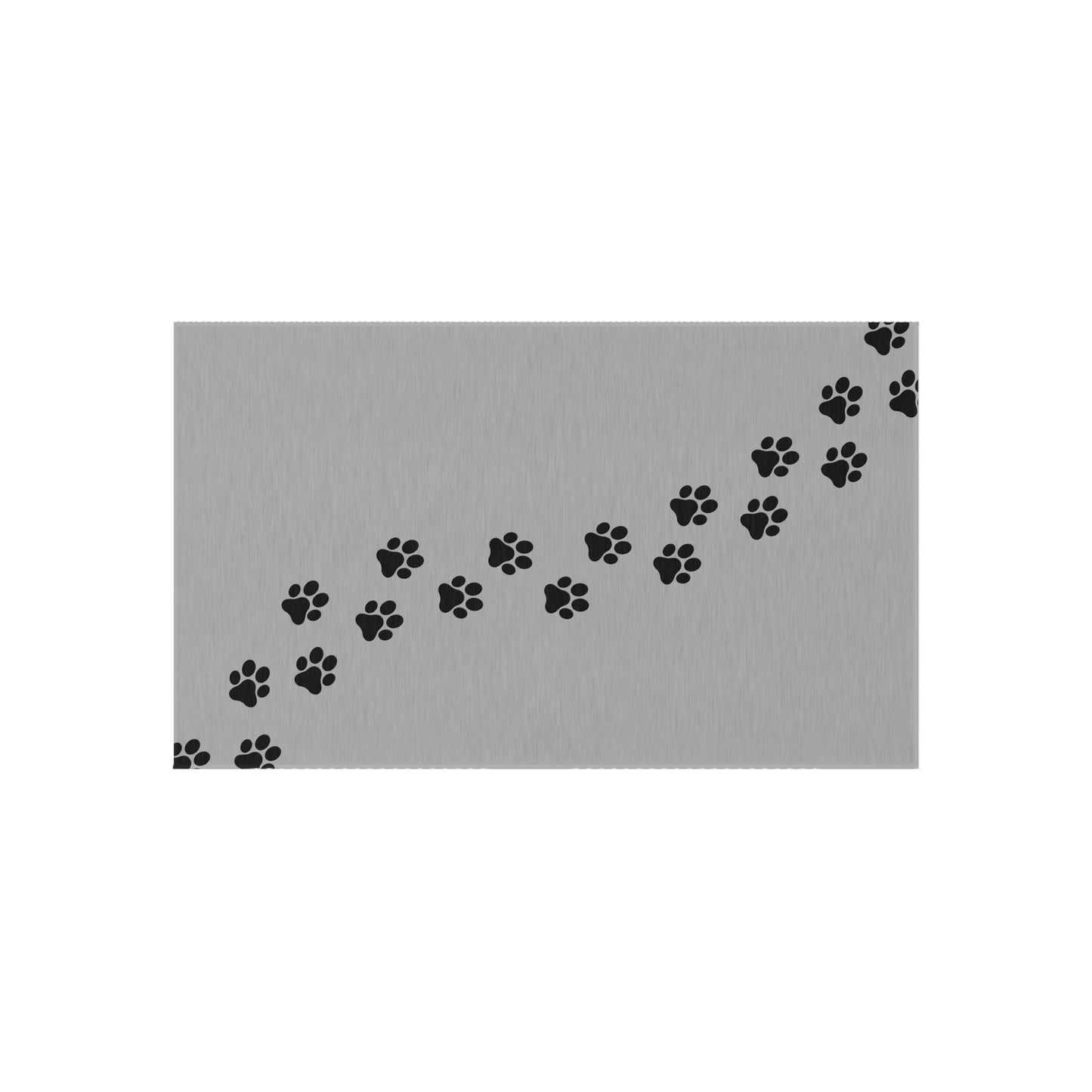 Paw Prints Walking Outdoor Rug