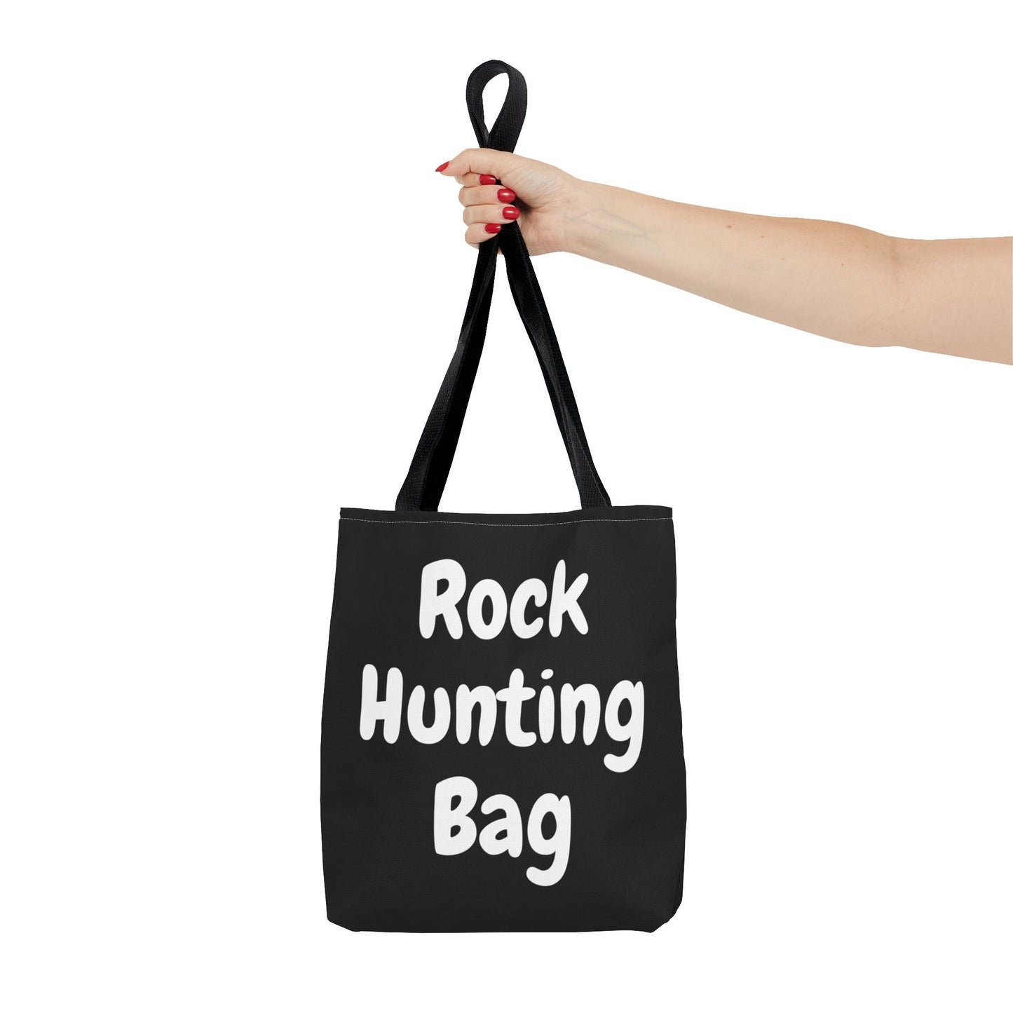 "Rock Hunting Bag" Black Tote