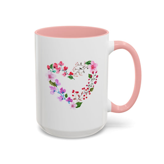 Flower Heart Coffee Mug