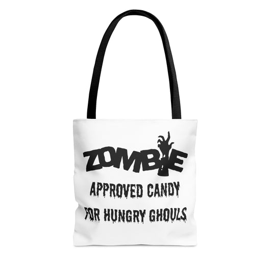 Zombie Approved Candy For Hungry Ghouls Tote Bag