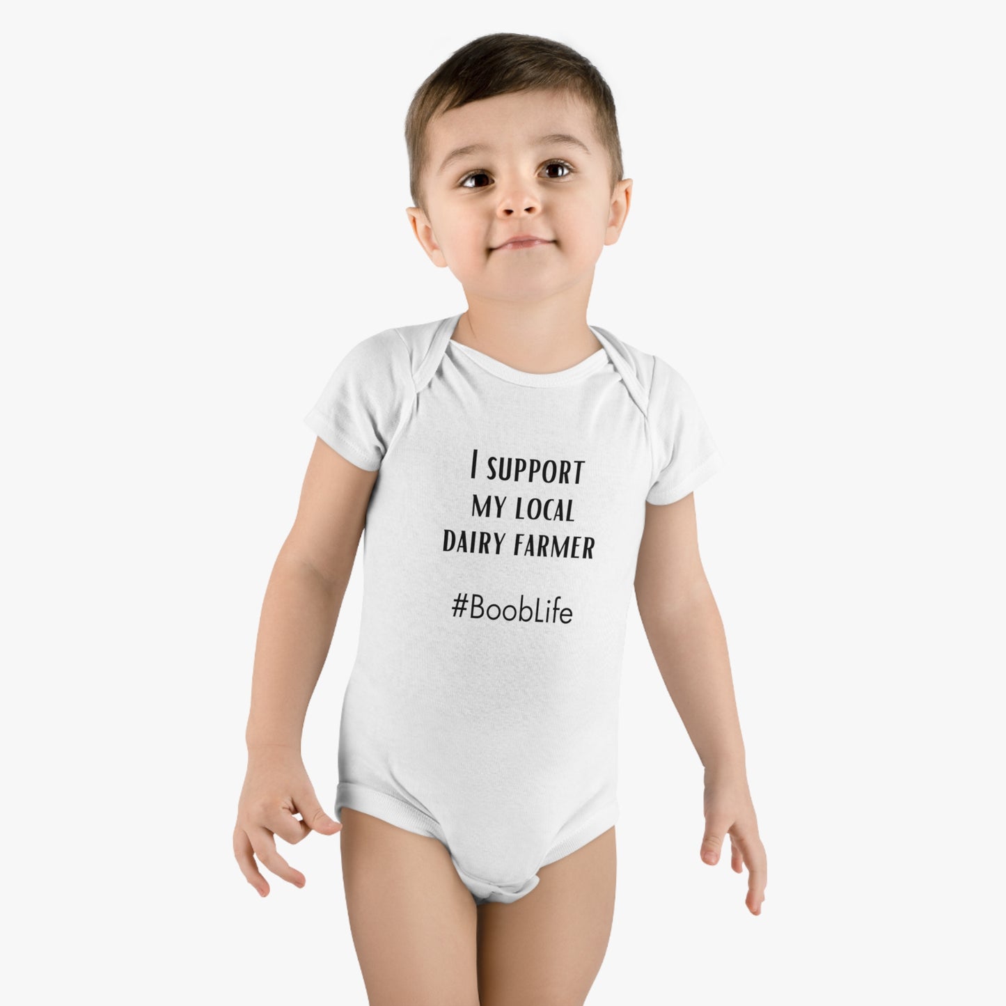 I support my local dairy farmer - Onesie® Organic Baby Bodysuit