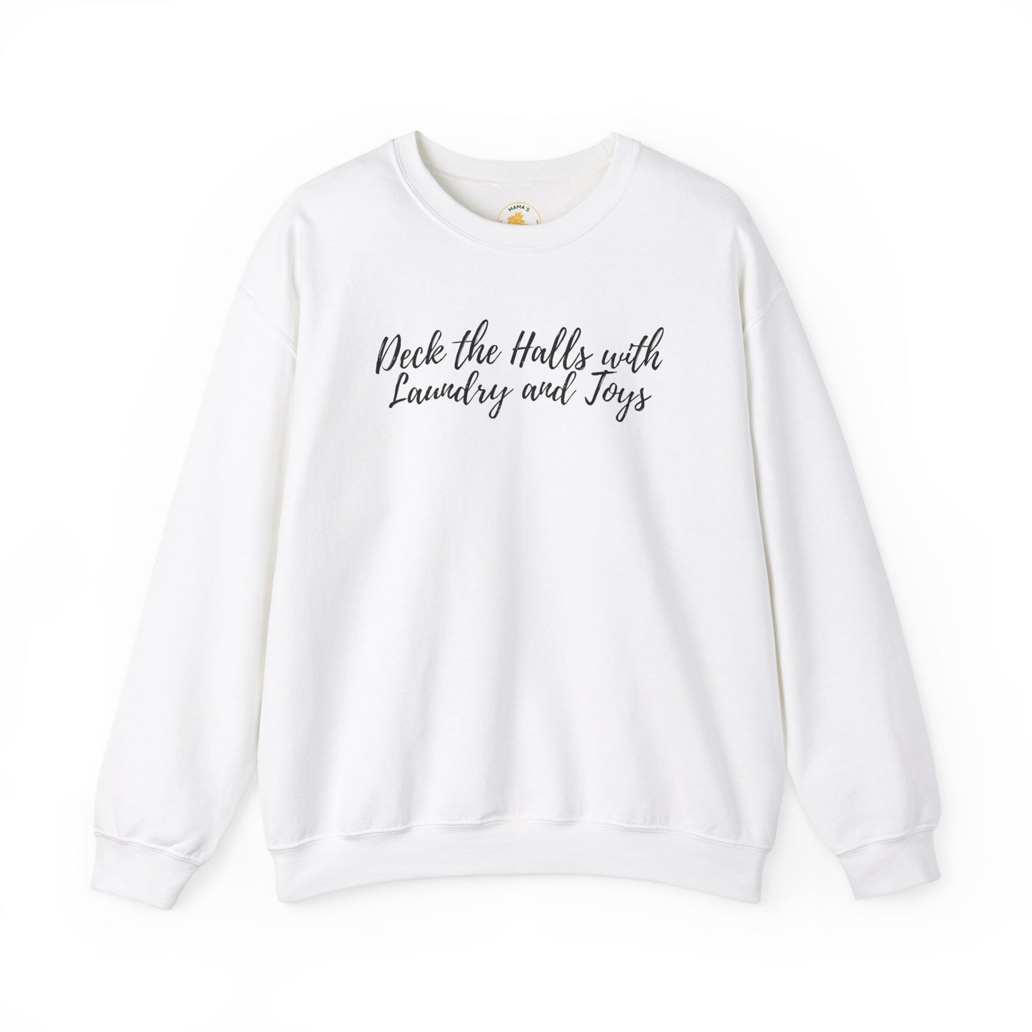 "Deck the Halls with Laundry and Toys" Unisex Heavy Blend™ Crewneck Sweatshirt