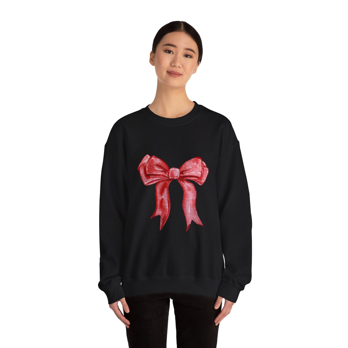 Red Bow Unisex Heavy Blend™ Crewneck Sweatshirt