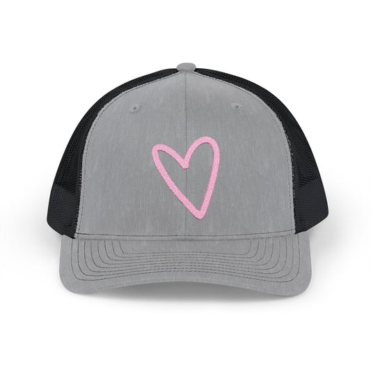 Heart Snapback Trucker Cap