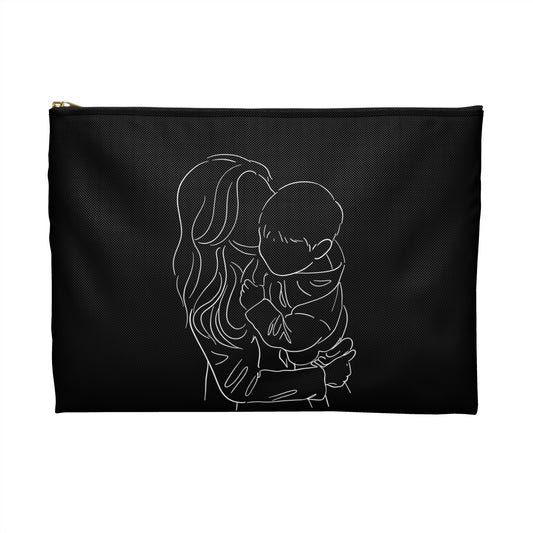 "Mom Things" Black Accessory Pouch