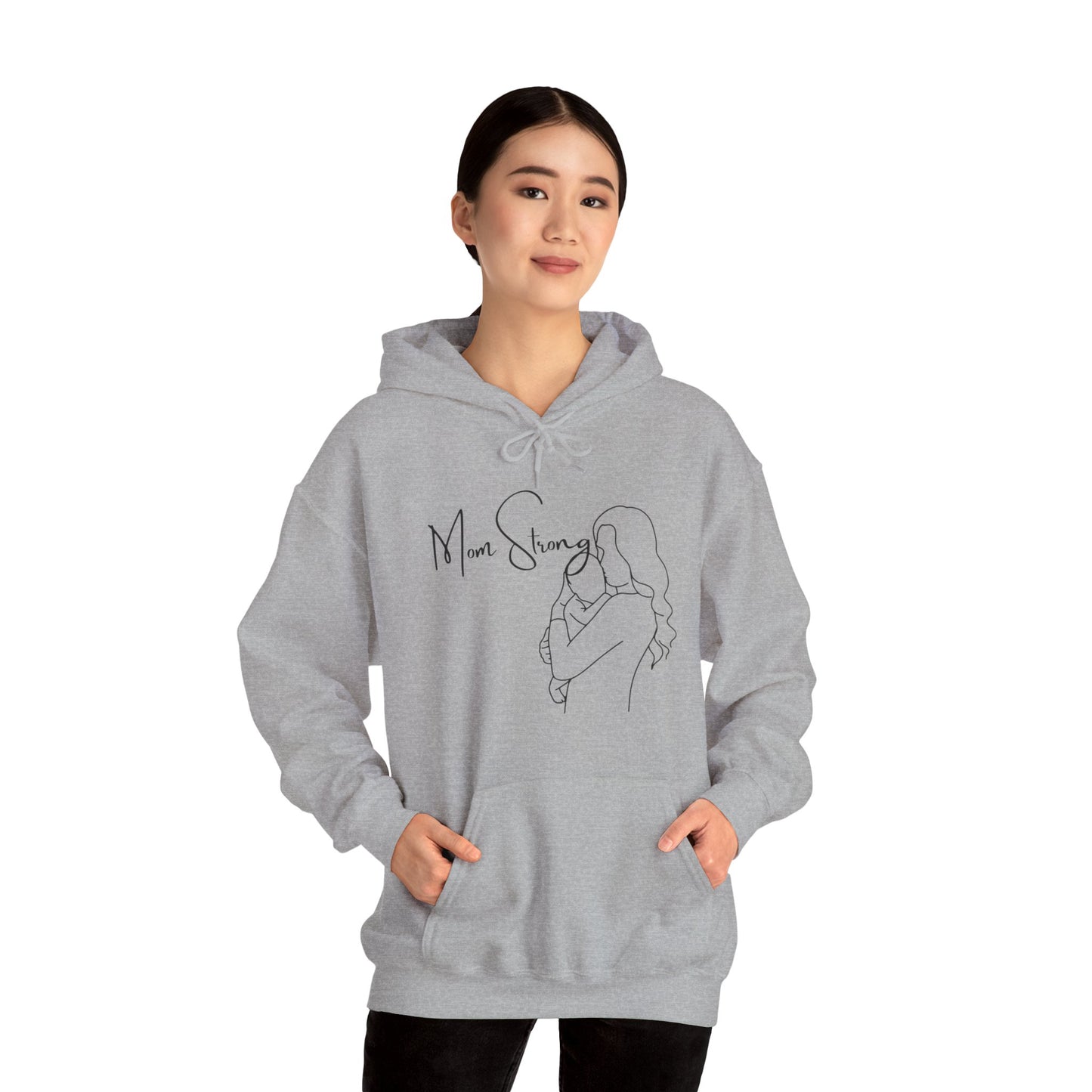 Mom Strong Hooded Sweatshirt