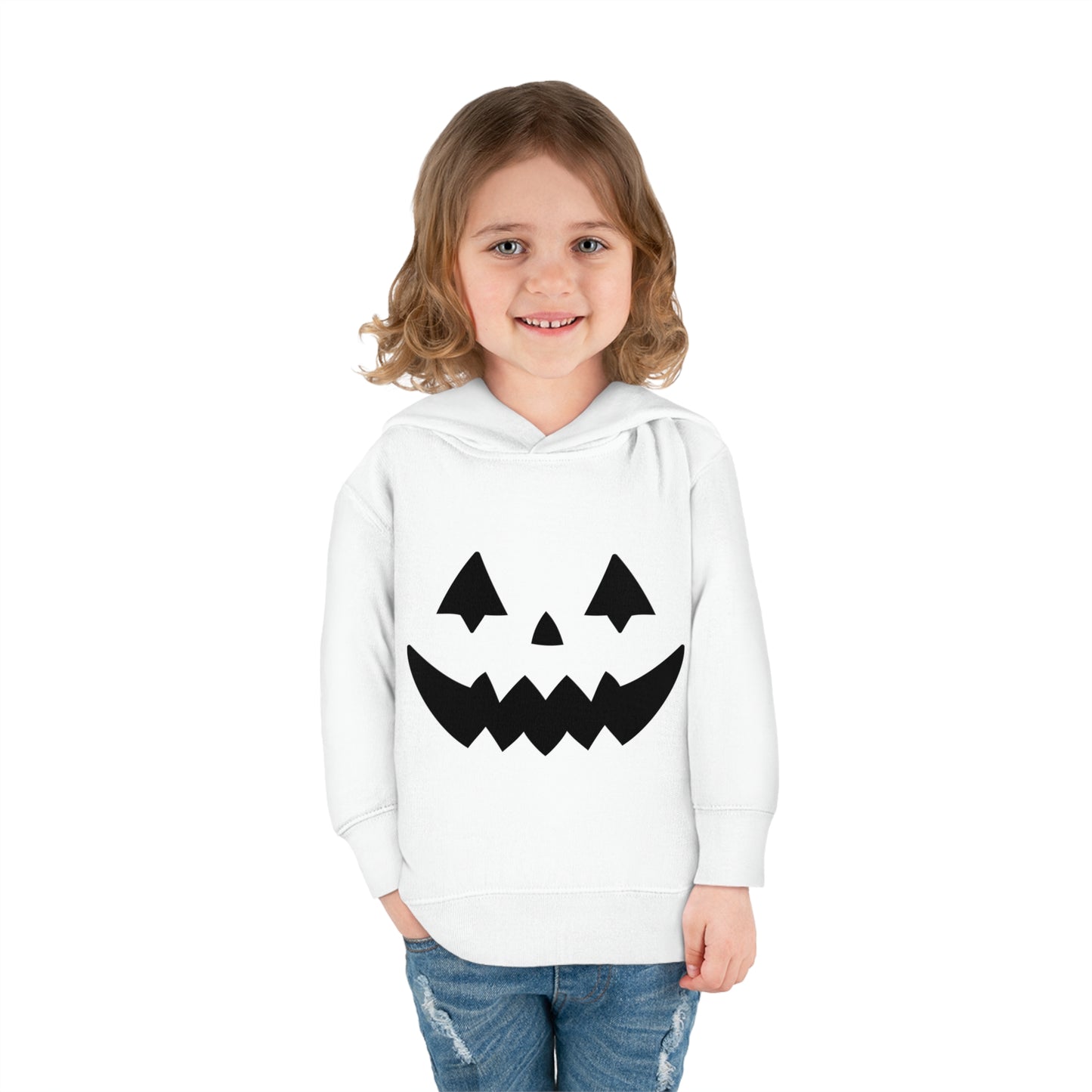 Pumpkin Face Toddler Pullover Fleece Hoodie