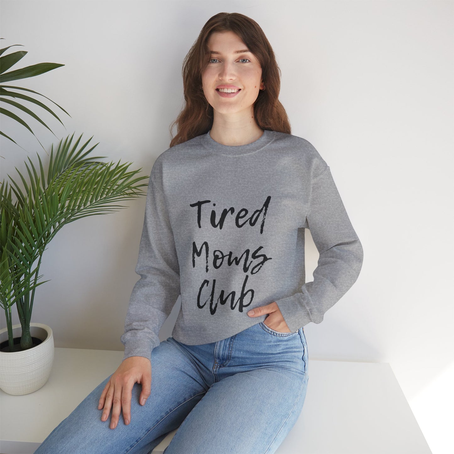 "Tired Moms Club" Unisex Heavy Blend™ Crewneck Sweatshirt