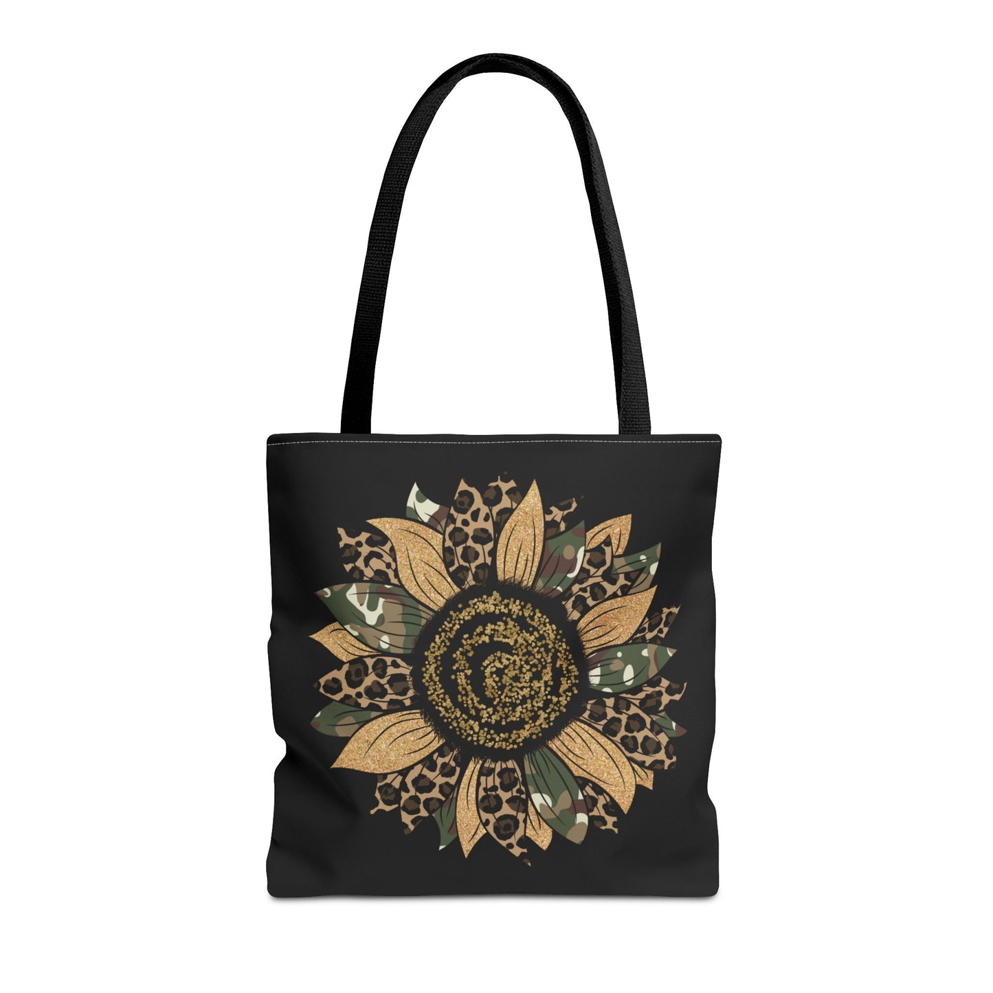 Cheeta Camo Sunflower Tote Bag