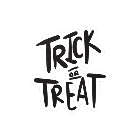 "Trick or Treat" Kiss-Cut Vinyl Decal