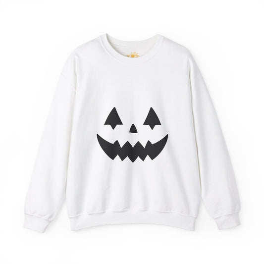 Pumpkin Face Unisex Heavy Blend™ Crewneck Sweatshirt