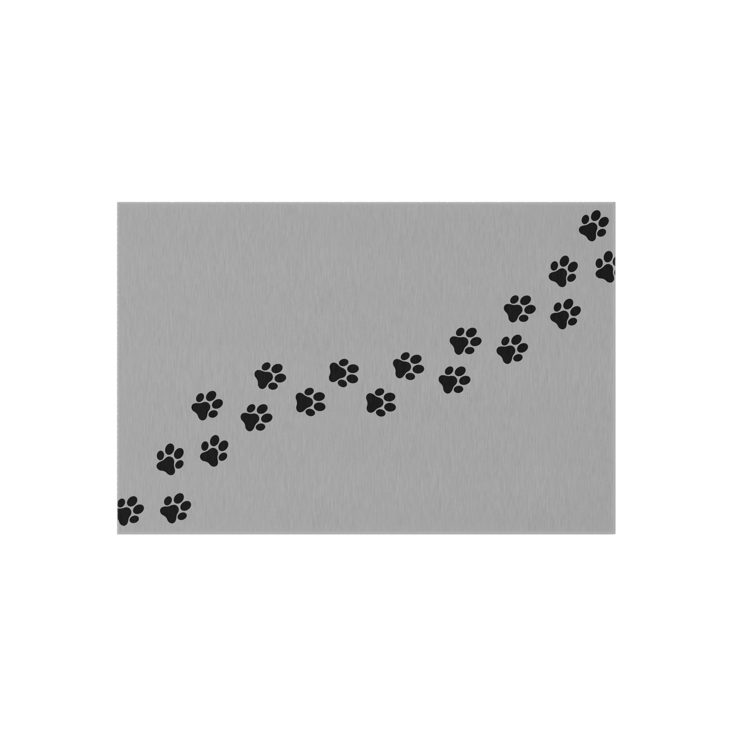 Paw Prints Walking Outdoor Rug