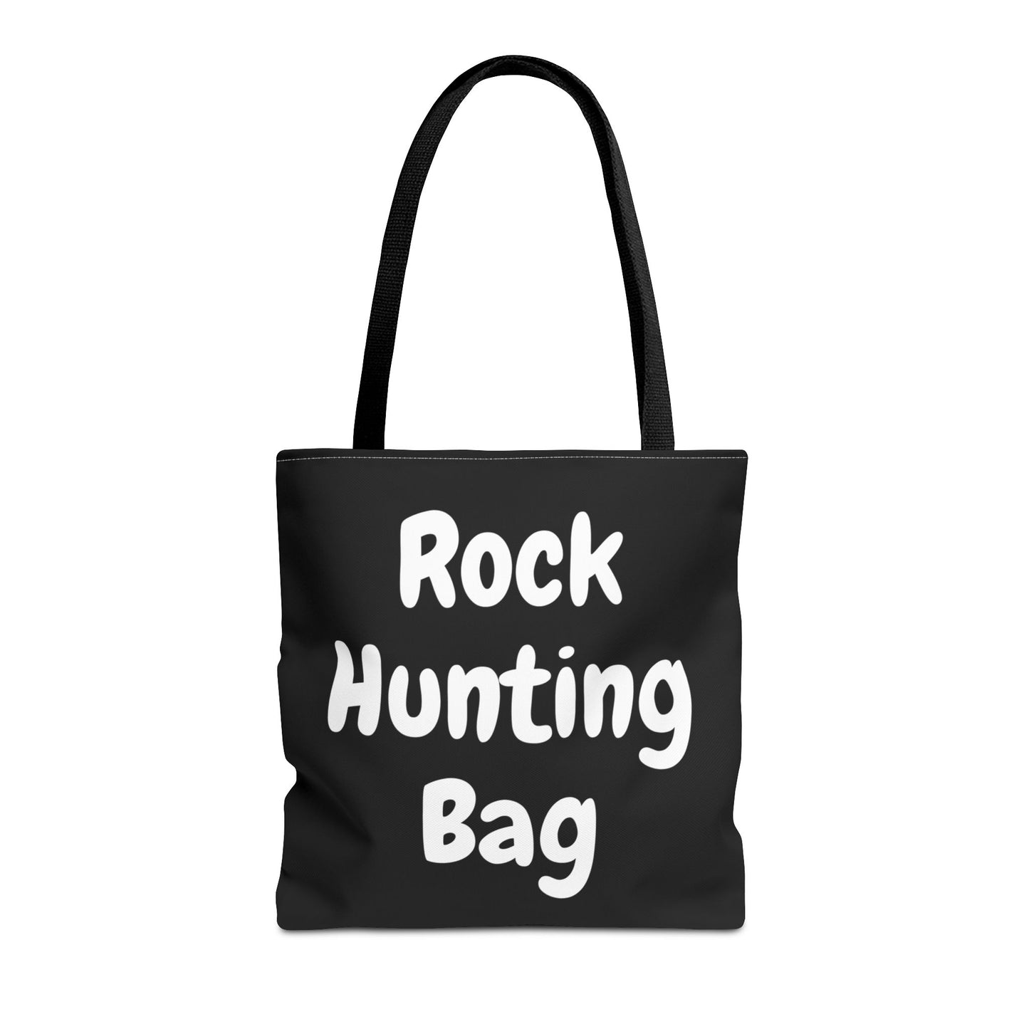 "Rock Hunting Bag" Black Tote