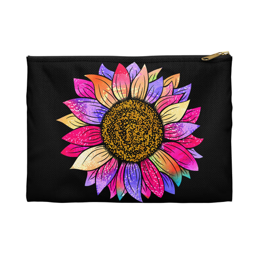 “Little” Colorful Sunflower Accessory Pouch