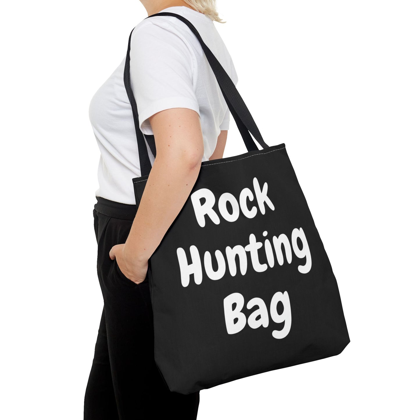 "Rock Hunting Bag" Black Tote