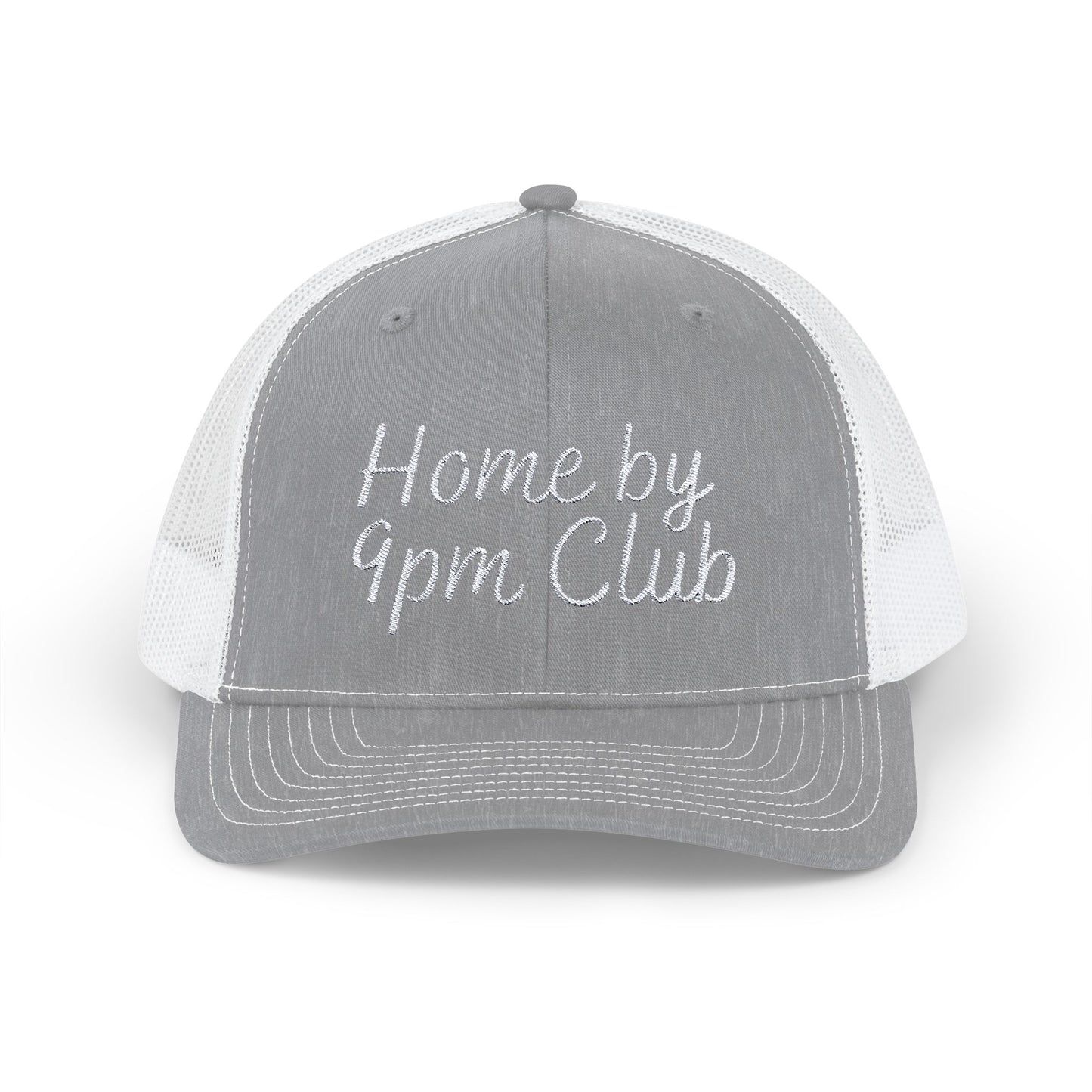 Home by 9pm Club Snapback Trucker Cap