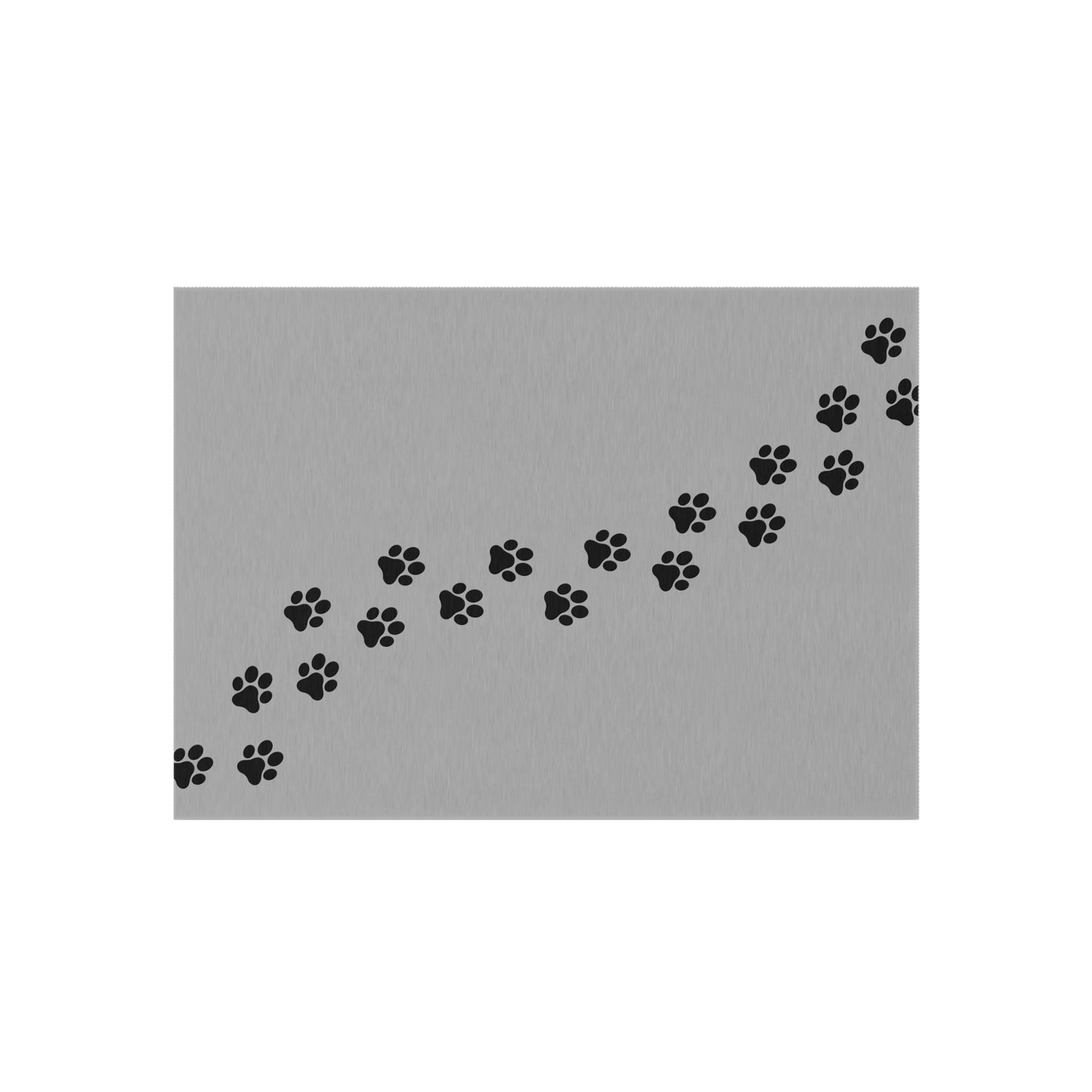 Paw Prints Walking Outdoor Rug