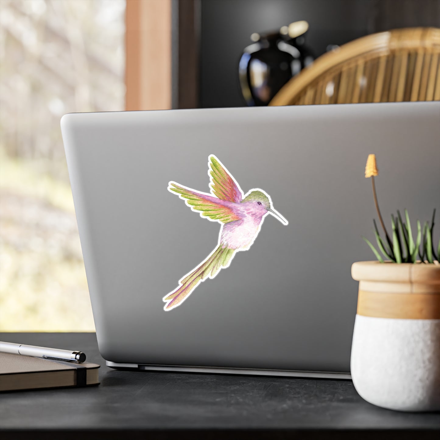 Humming Bird Kiss-Cut Vinyl Decal