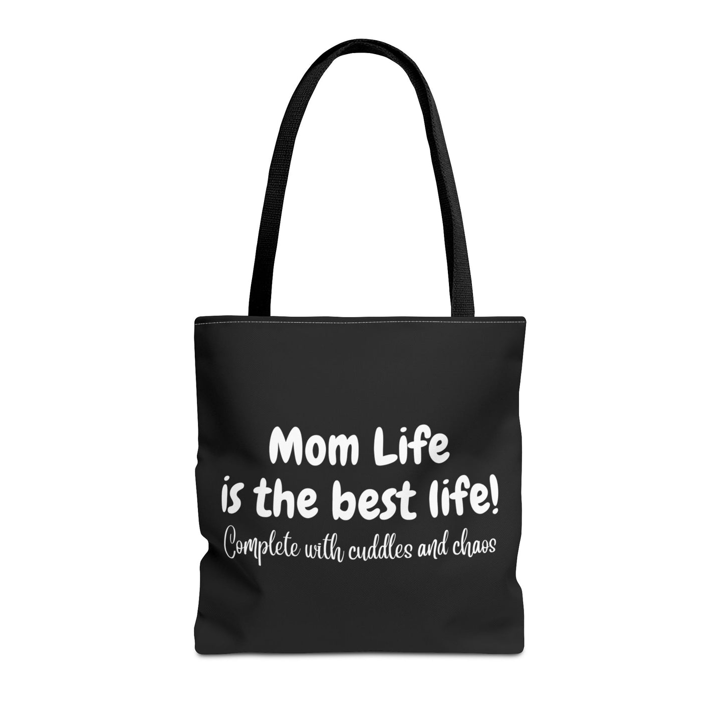 "Mom Life is the Best Life" Black Tote