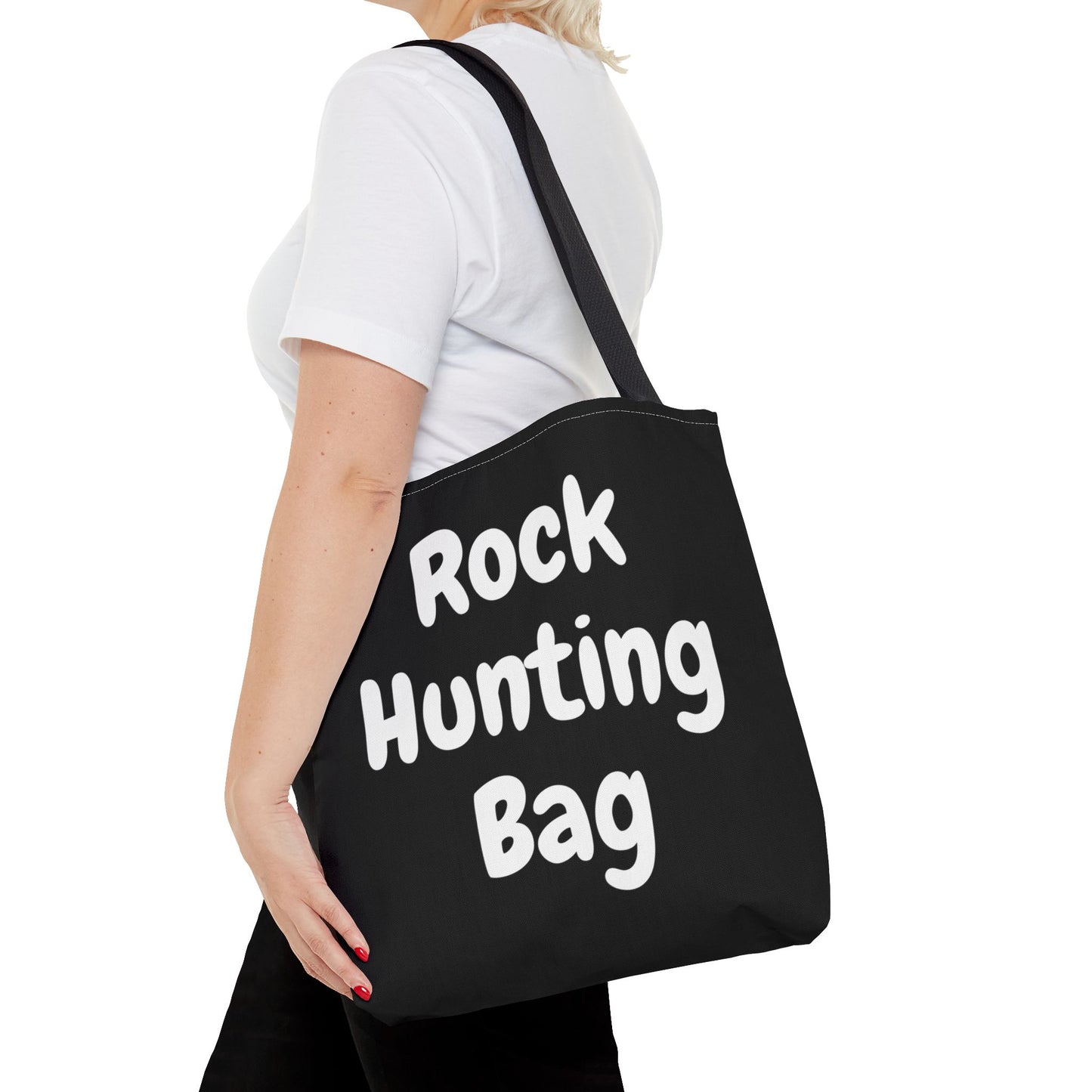 "Rock Hunting Bag" Black Tote