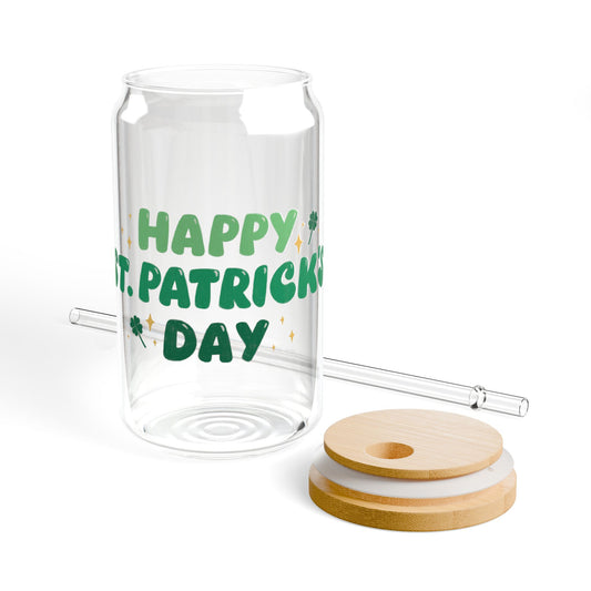 Happy St. Patrick's Day Sipper Glass, 16oz