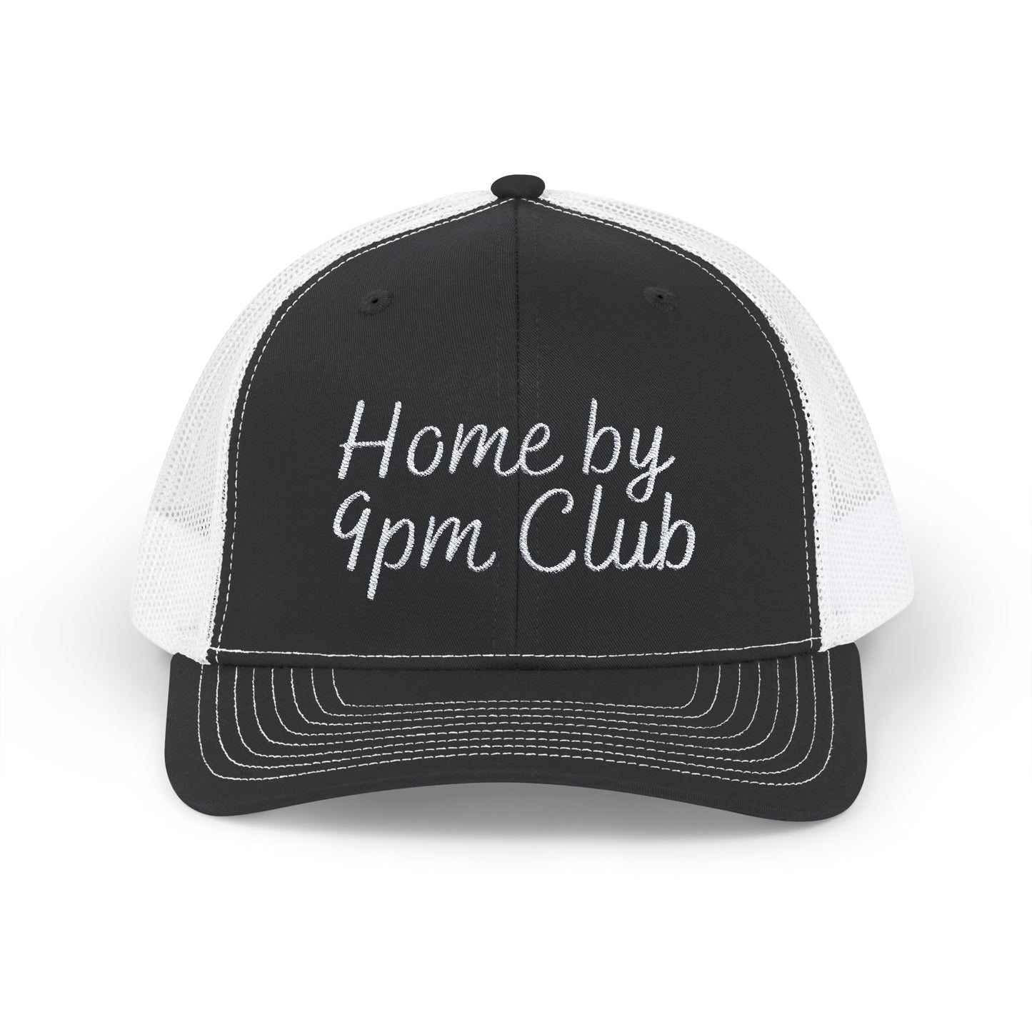 Home by 9pm Club Snapback Trucker Cap