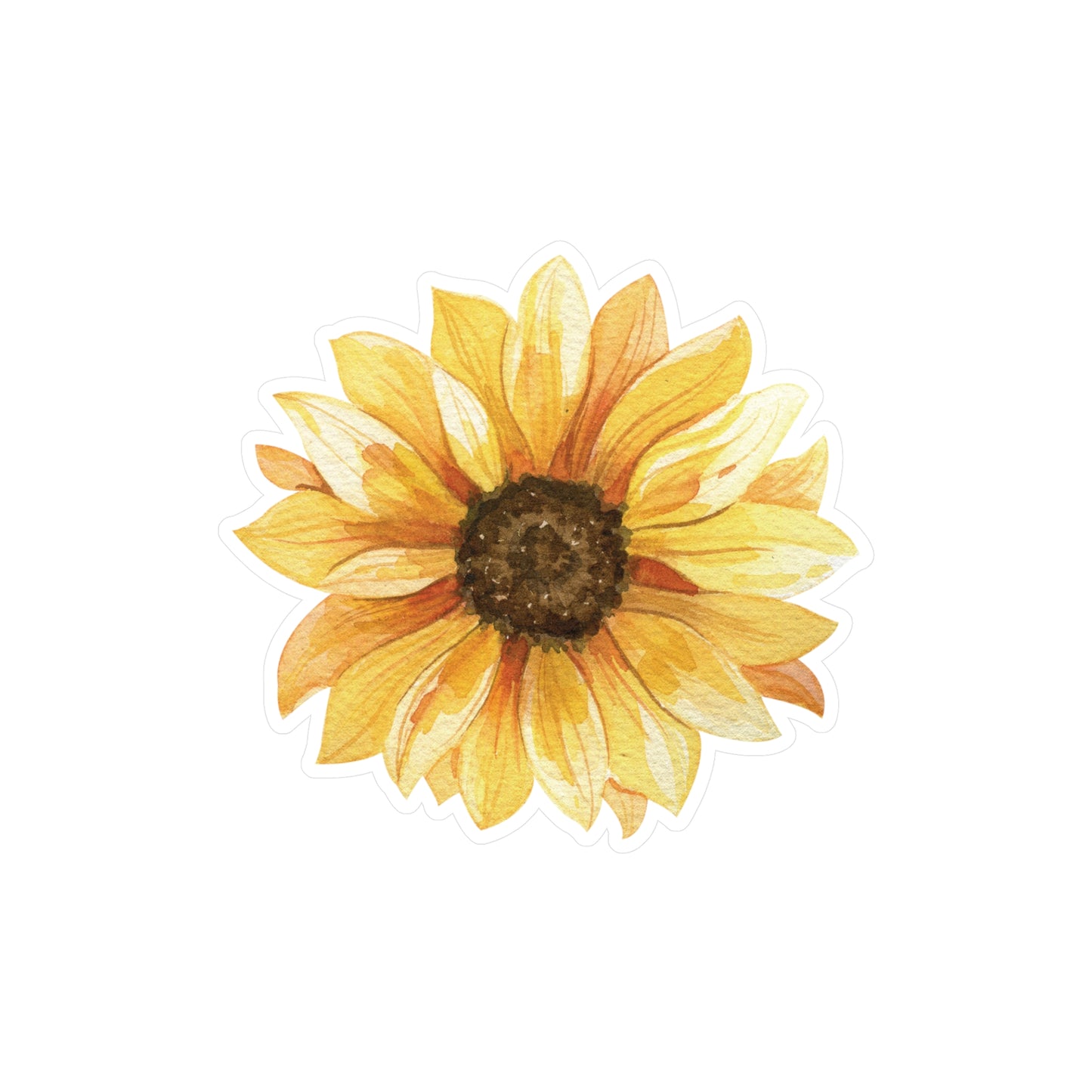 Single Sunflower Kiss-Cut Vinyl Decal