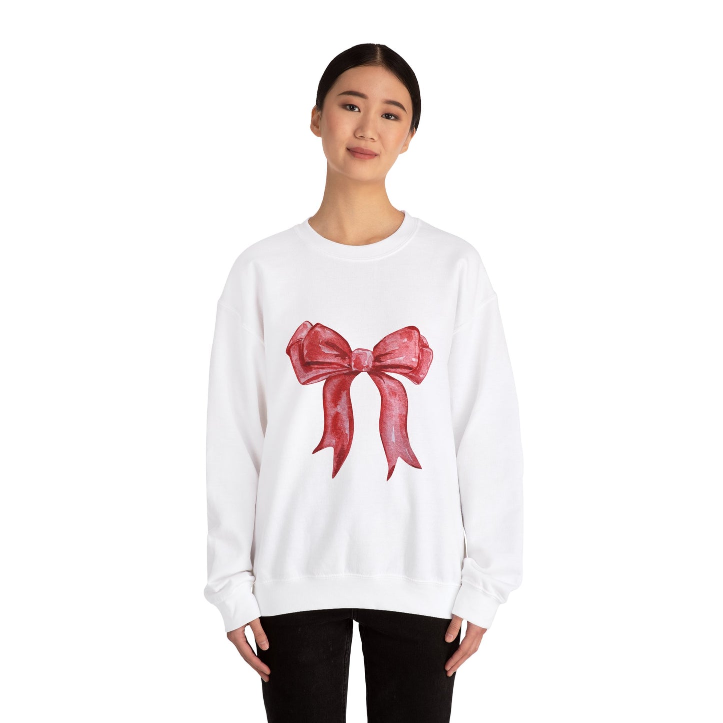 Red Bow Unisex Heavy Blend™ Crewneck Sweatshirt