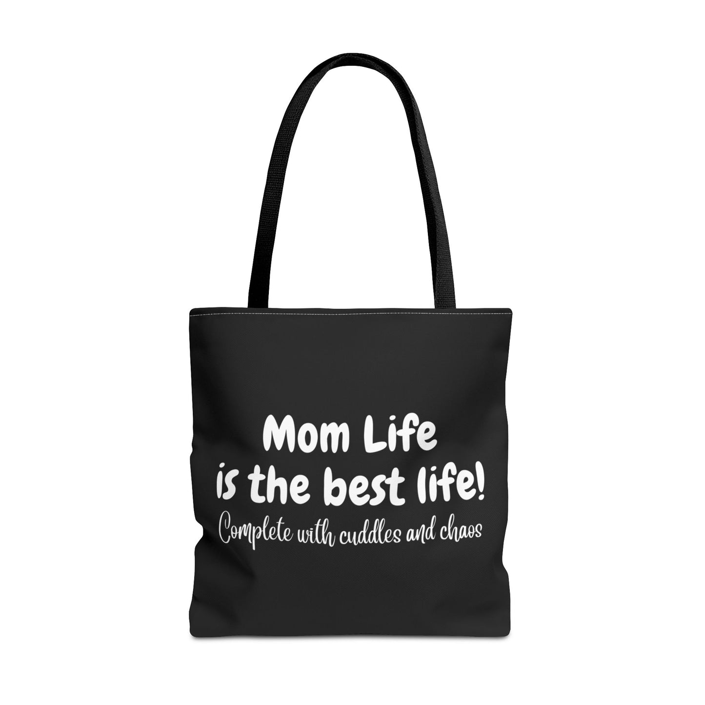 "Mom Life is the Best Life" Black Tote