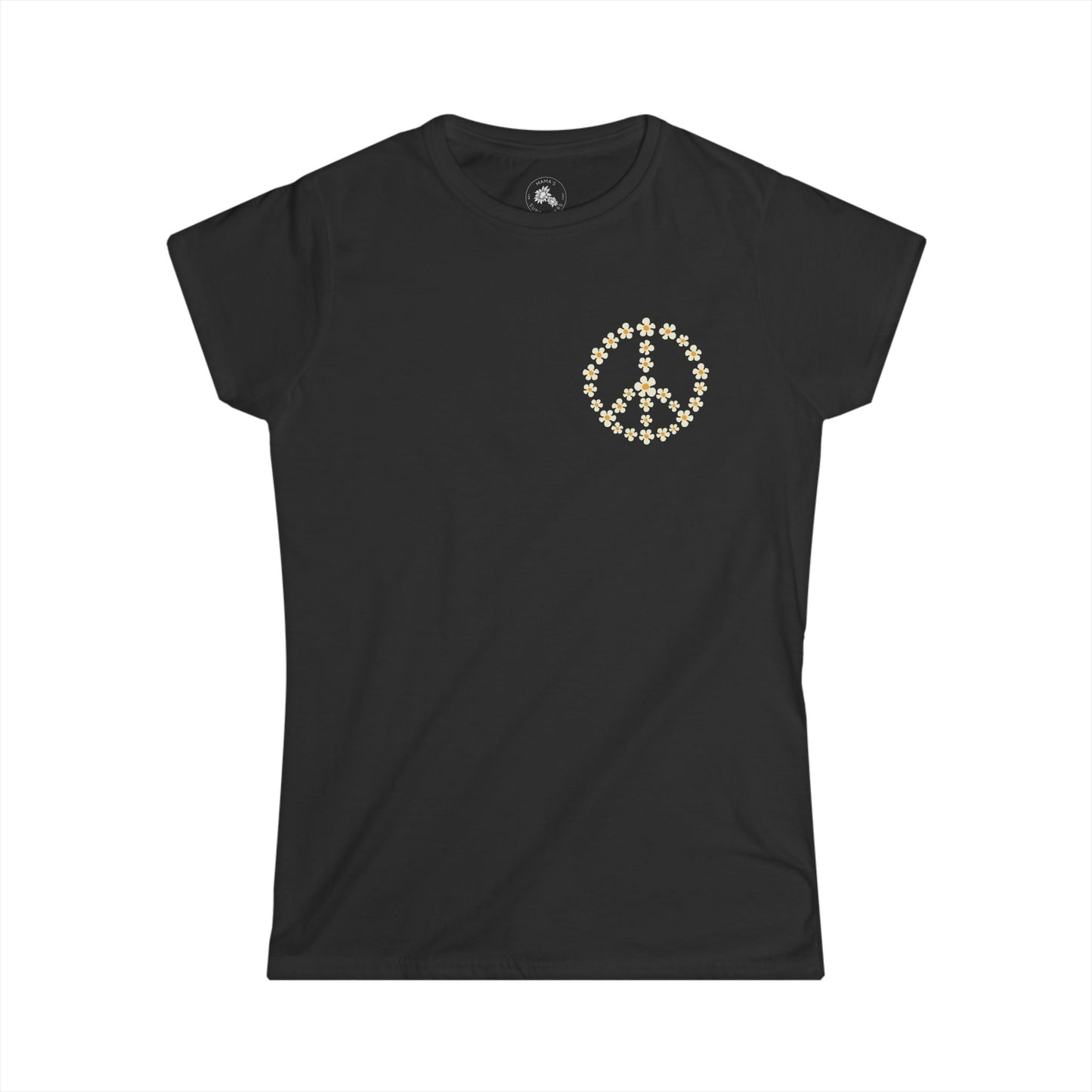 Flower Peace "Mama" - Women's Softstyle Tee