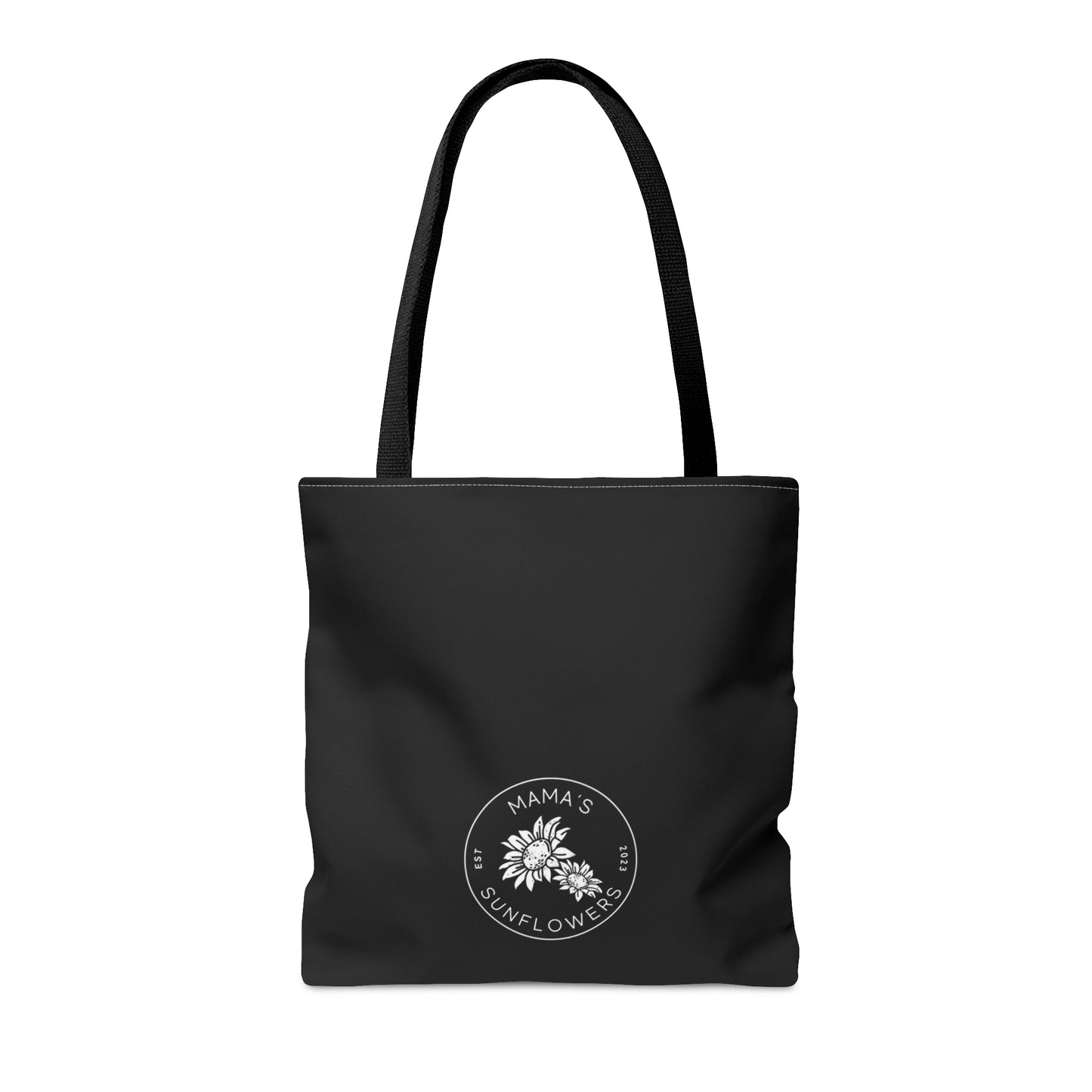 "Sorry I'm late, I have kids" Black Tote Bag