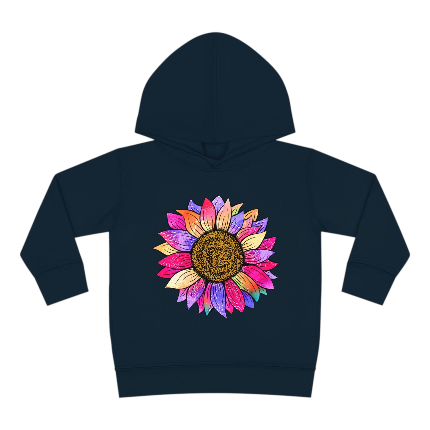 Colorful Sunflower Toddler Pullover Fleece Hoodie