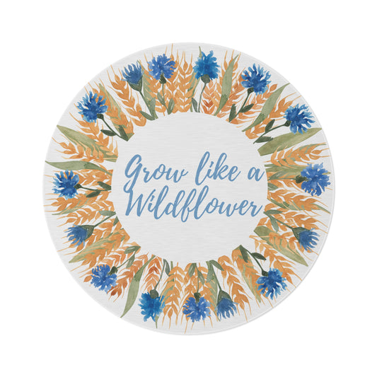 Grow Like a Wildflower Round Rug