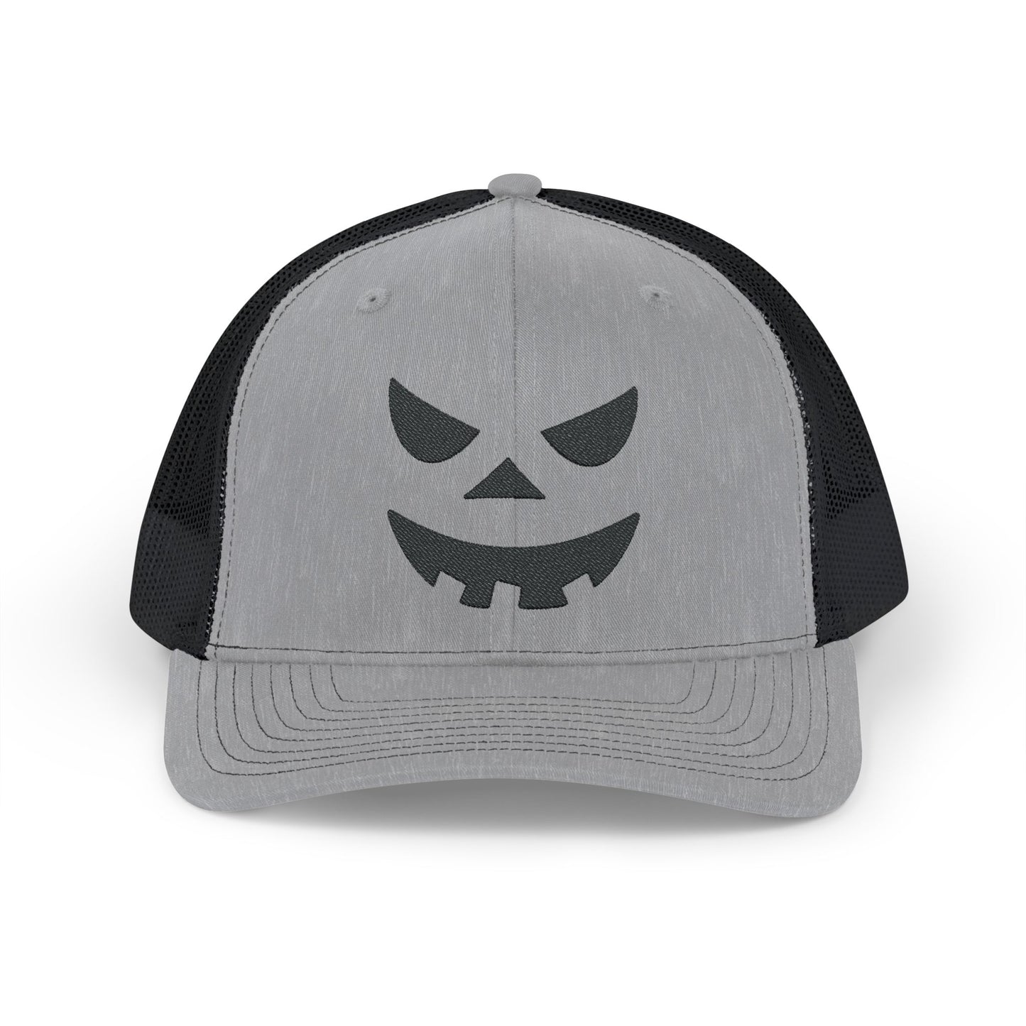 Pumpkin Face Snapback Trucker Cap